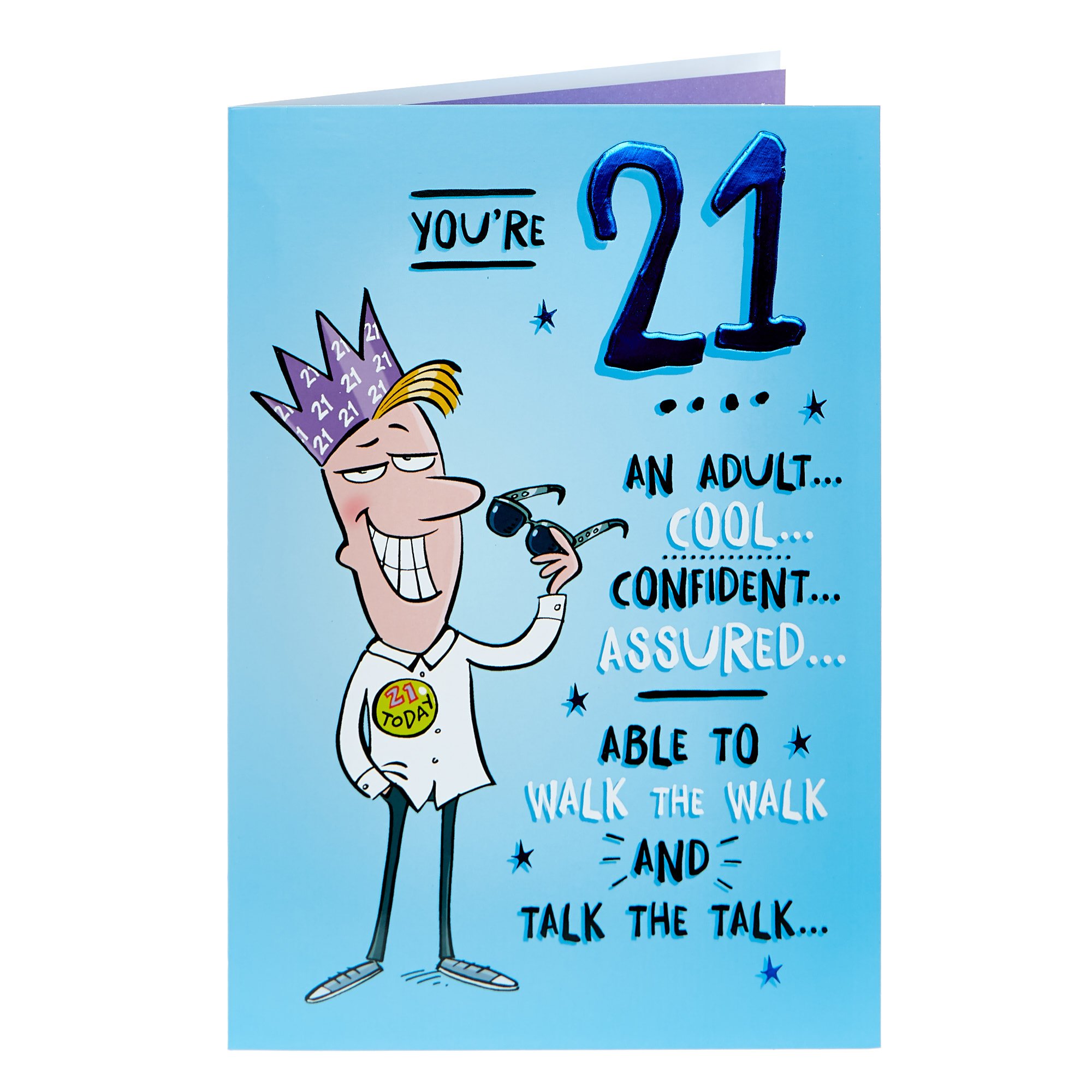 21st Birthday Card - Walk The Walk