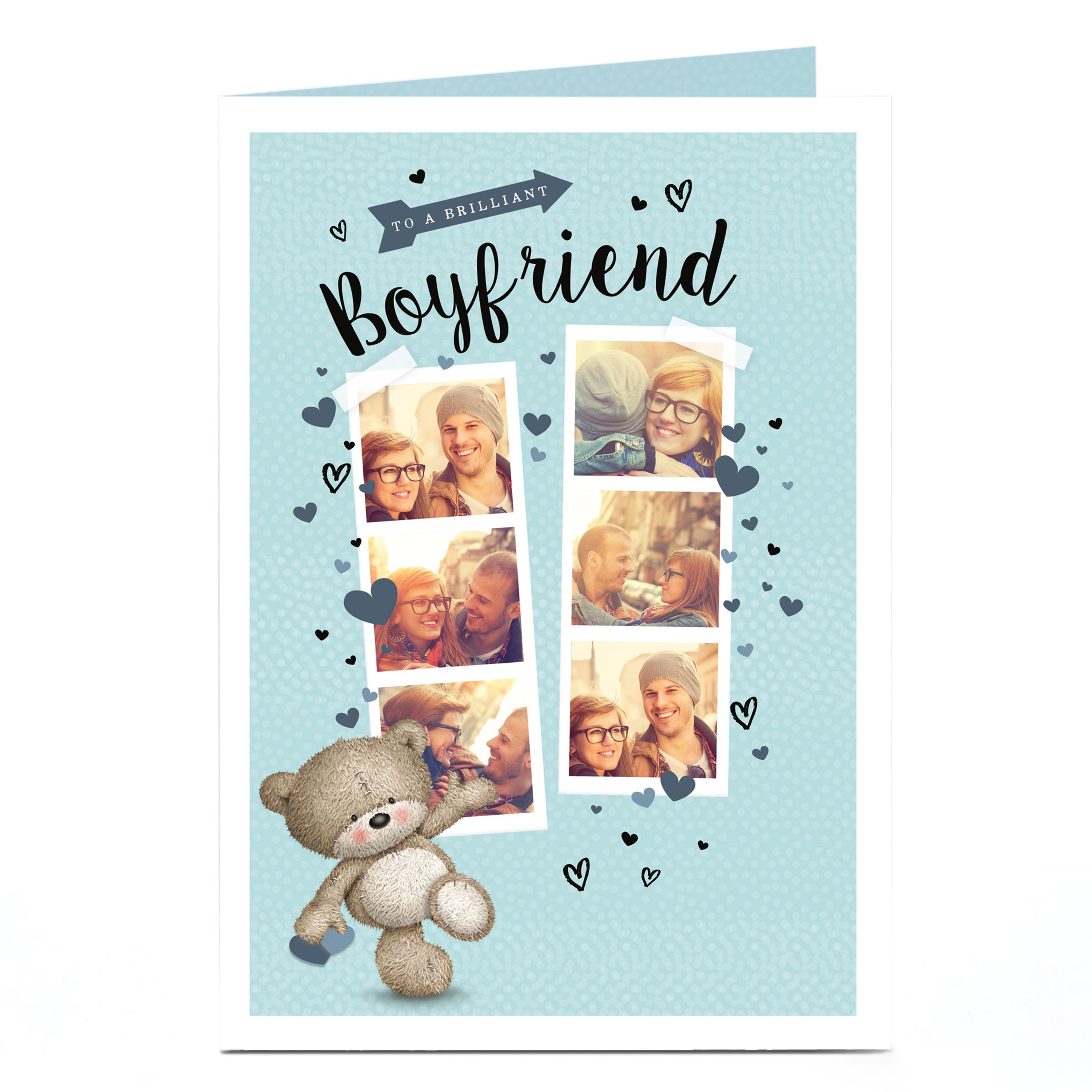 Hugs Bear Photo Card - Brilliant Boyfriend