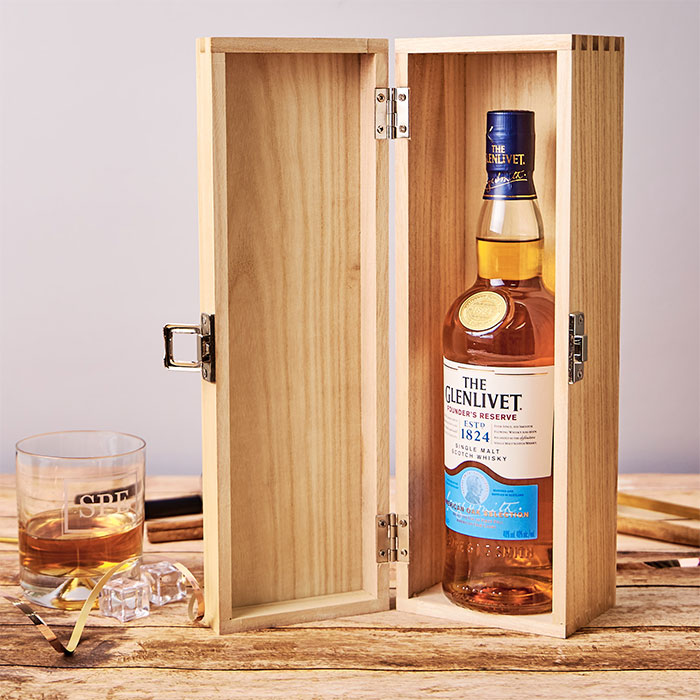 Personalised Glenlivet Whisky Gift Box - Established Year