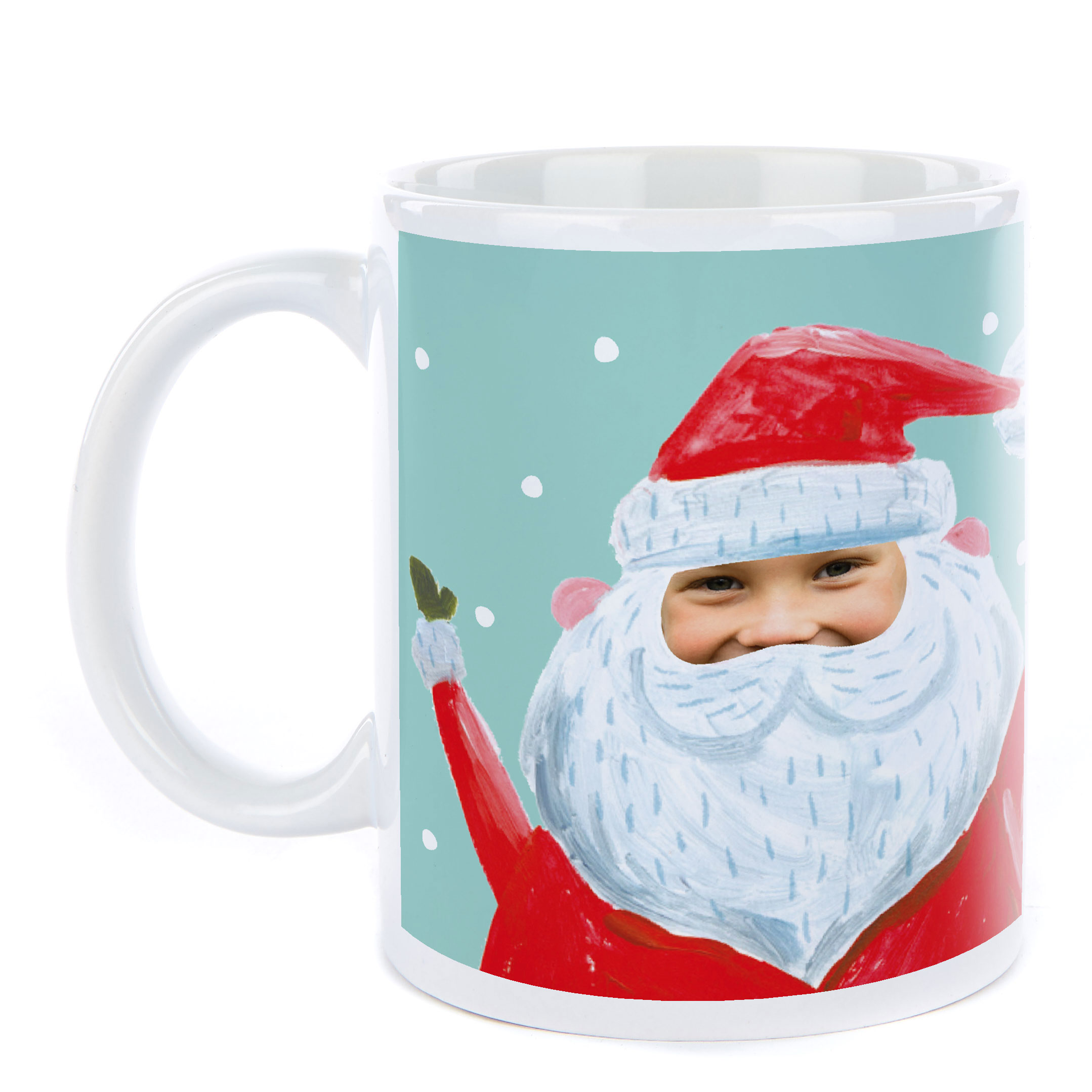 Photo Christmas Mug - Santa Face, Time For Festive Fun