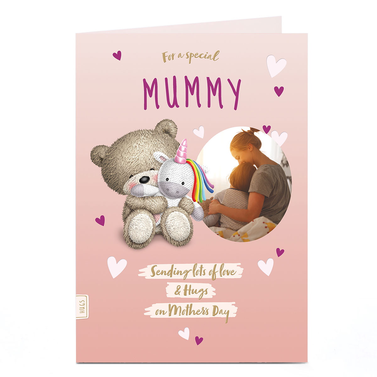 Photo Hugs Bear Mother's Day Card - Lots Of Love