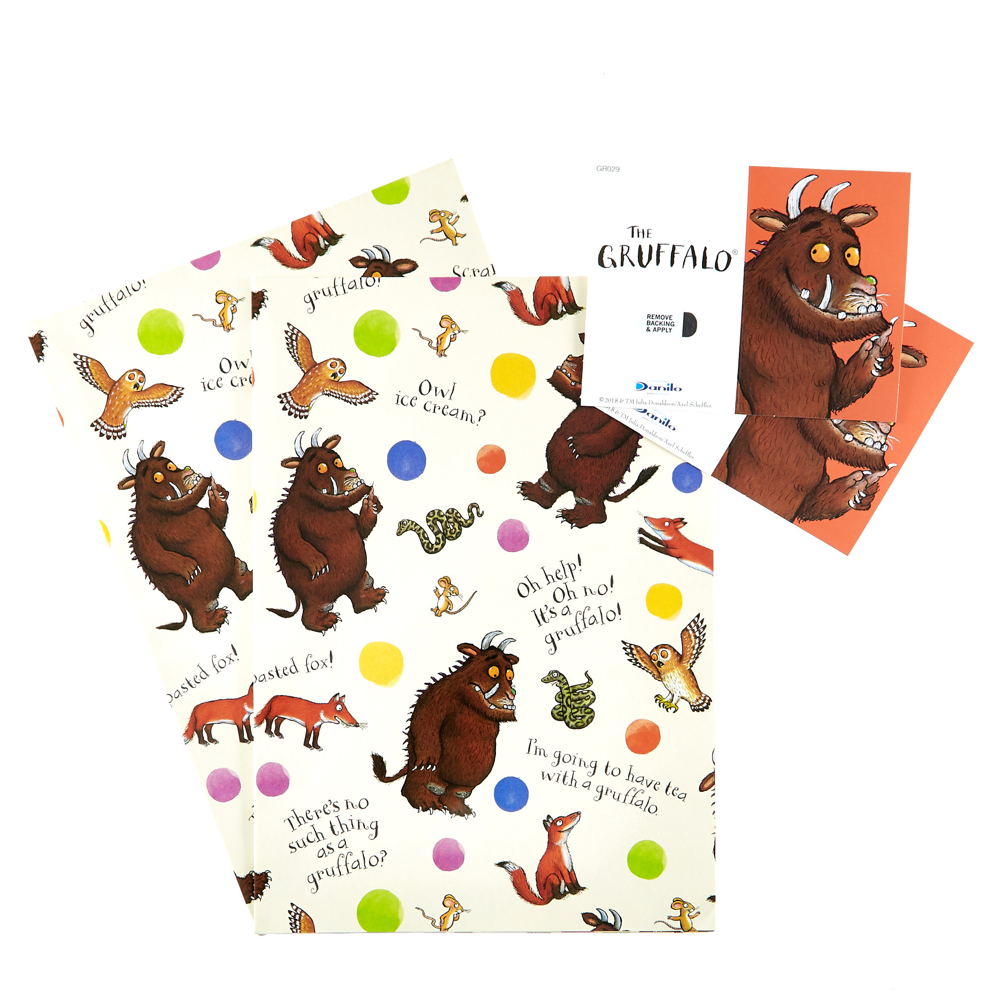 The Gruffalo Wrapping Paper & Gift Tags - Pack Of 2