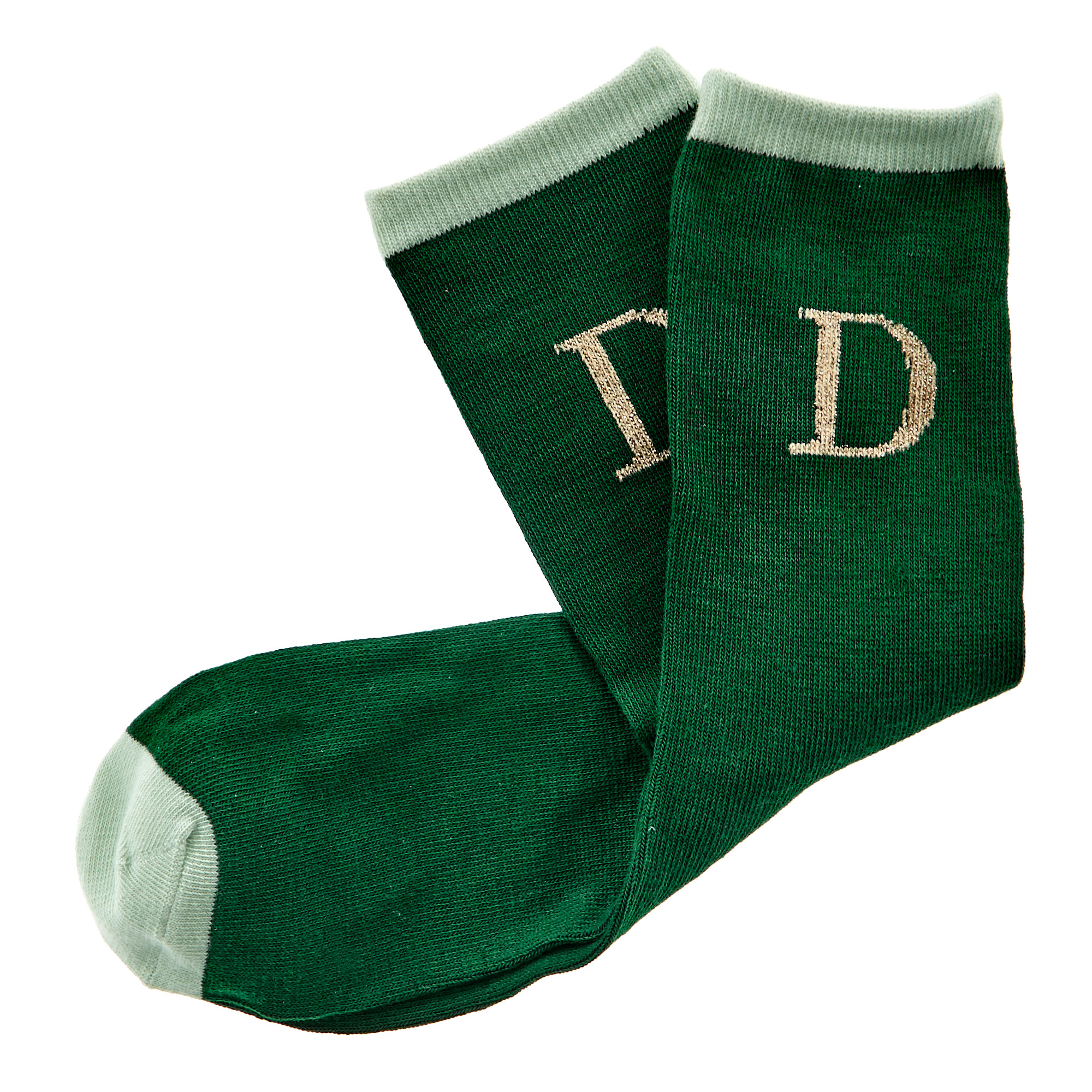 Letter D Socks