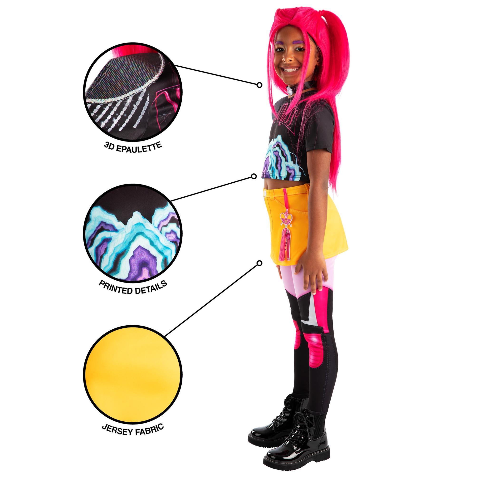 KPop Demon Hunters Mira Children's Fancy Dress Costume 