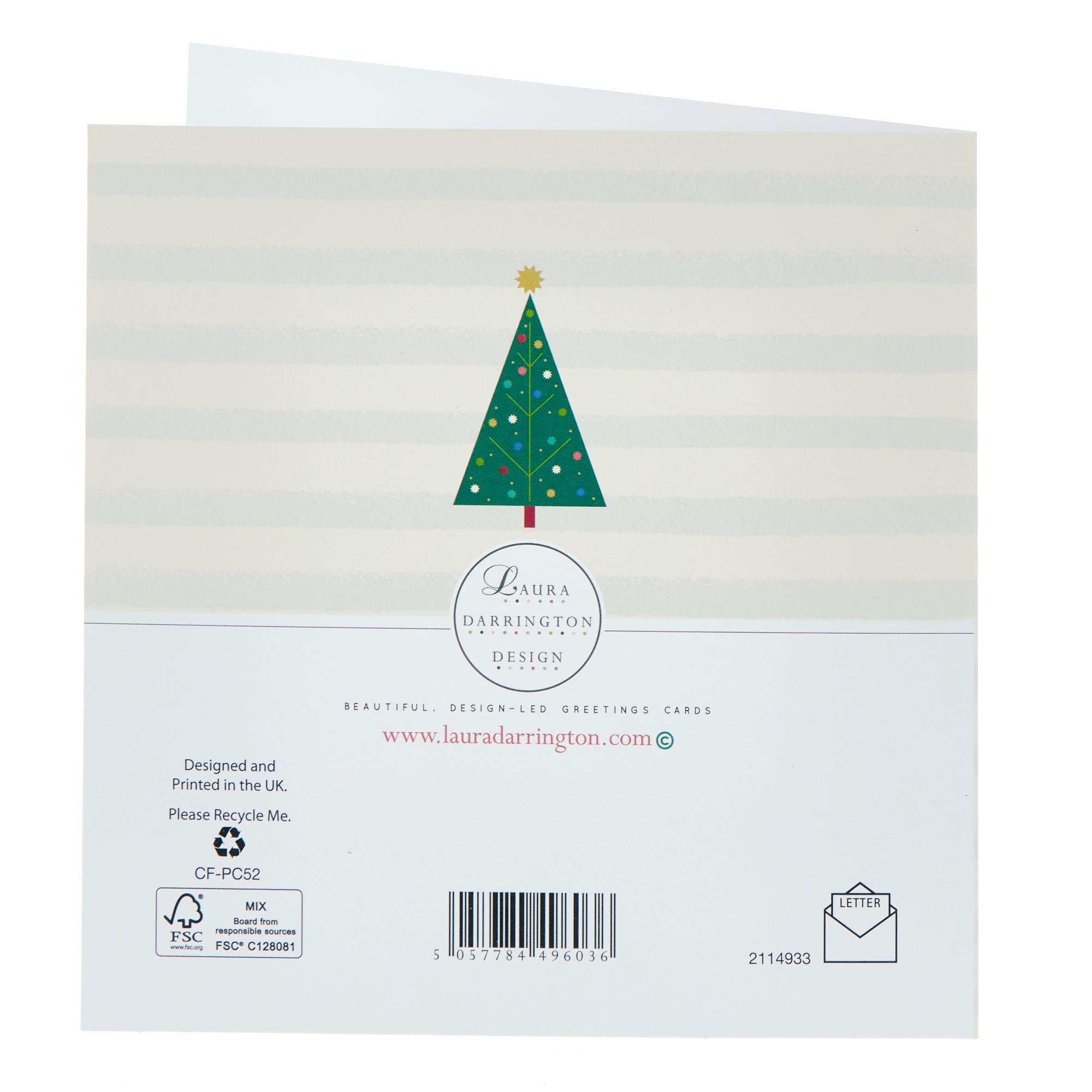 Contemporary Tree Any Recipient Christmas Card