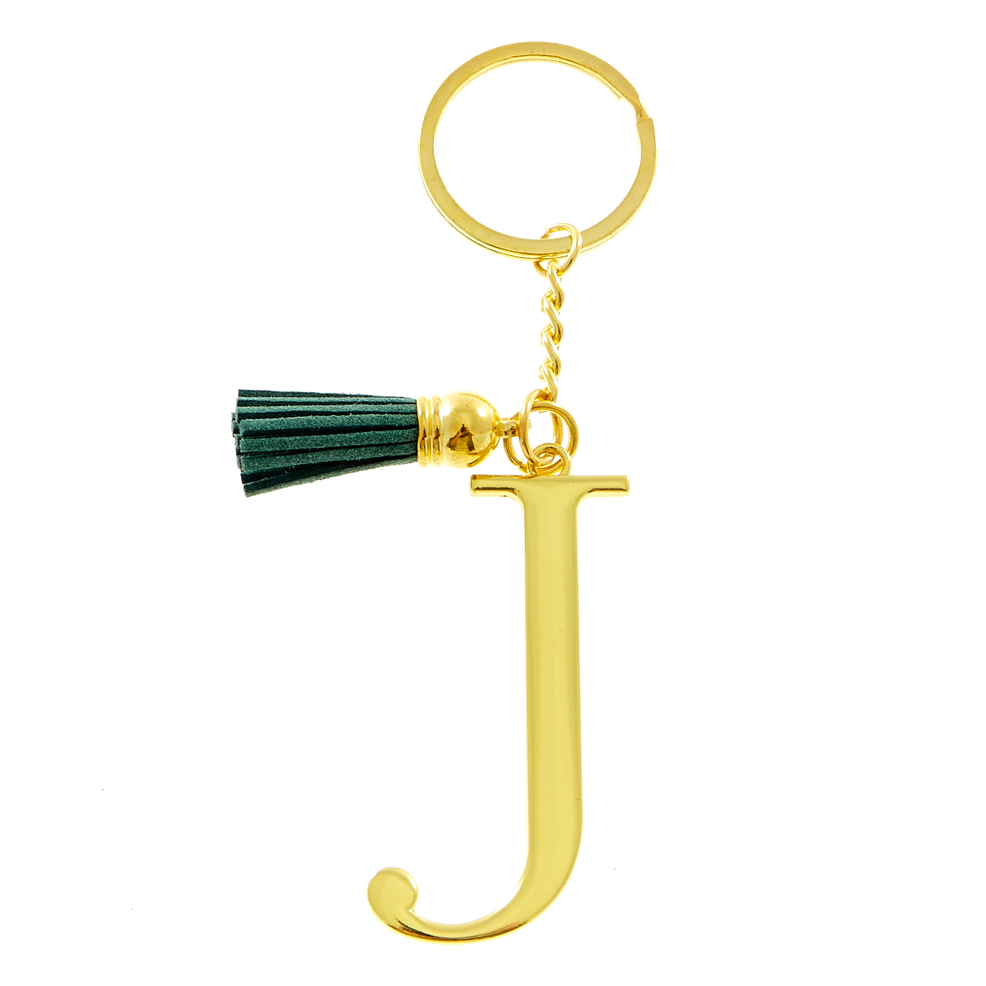 Letter J Key Ring