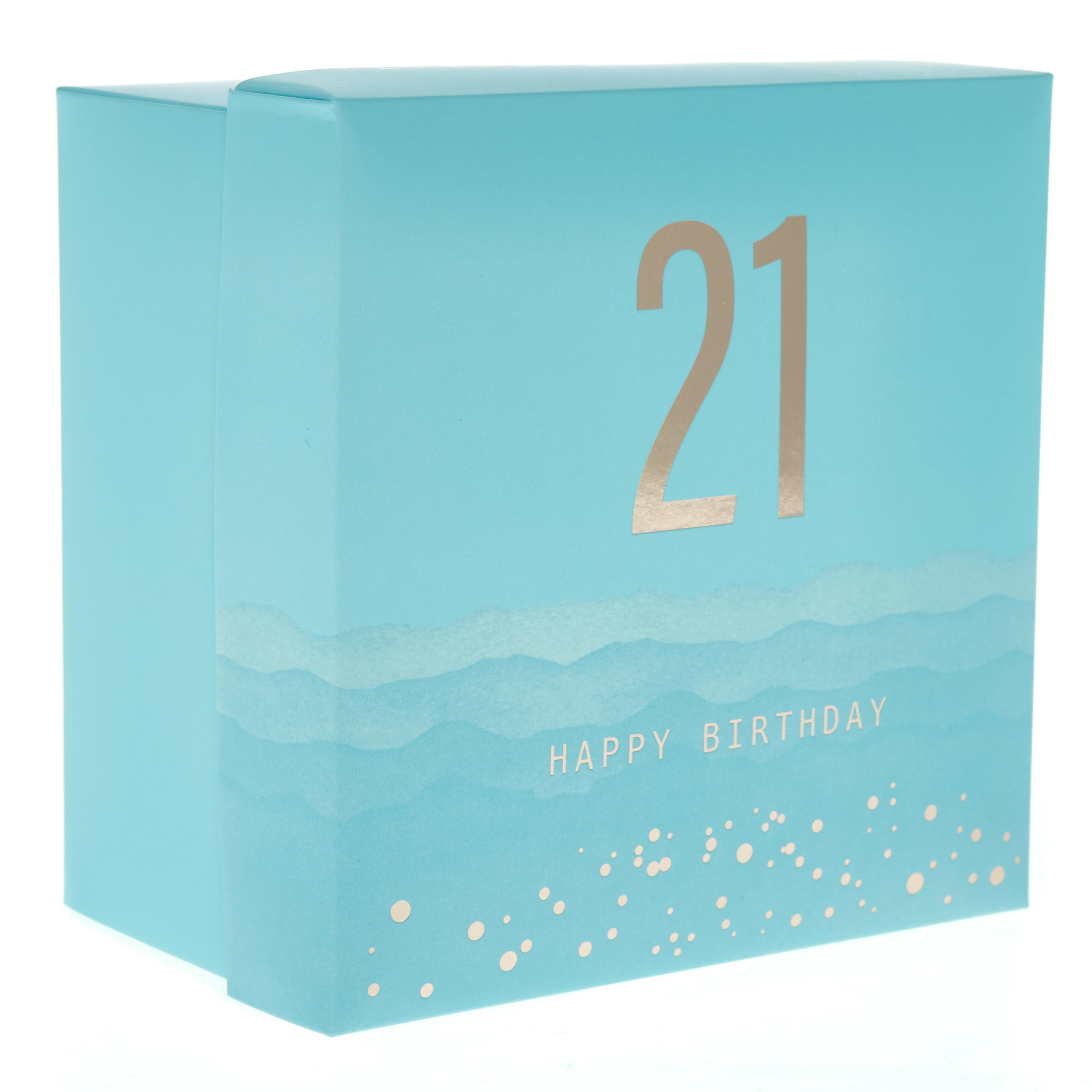 Blue & Gold 21st Birthday Mug in a Box