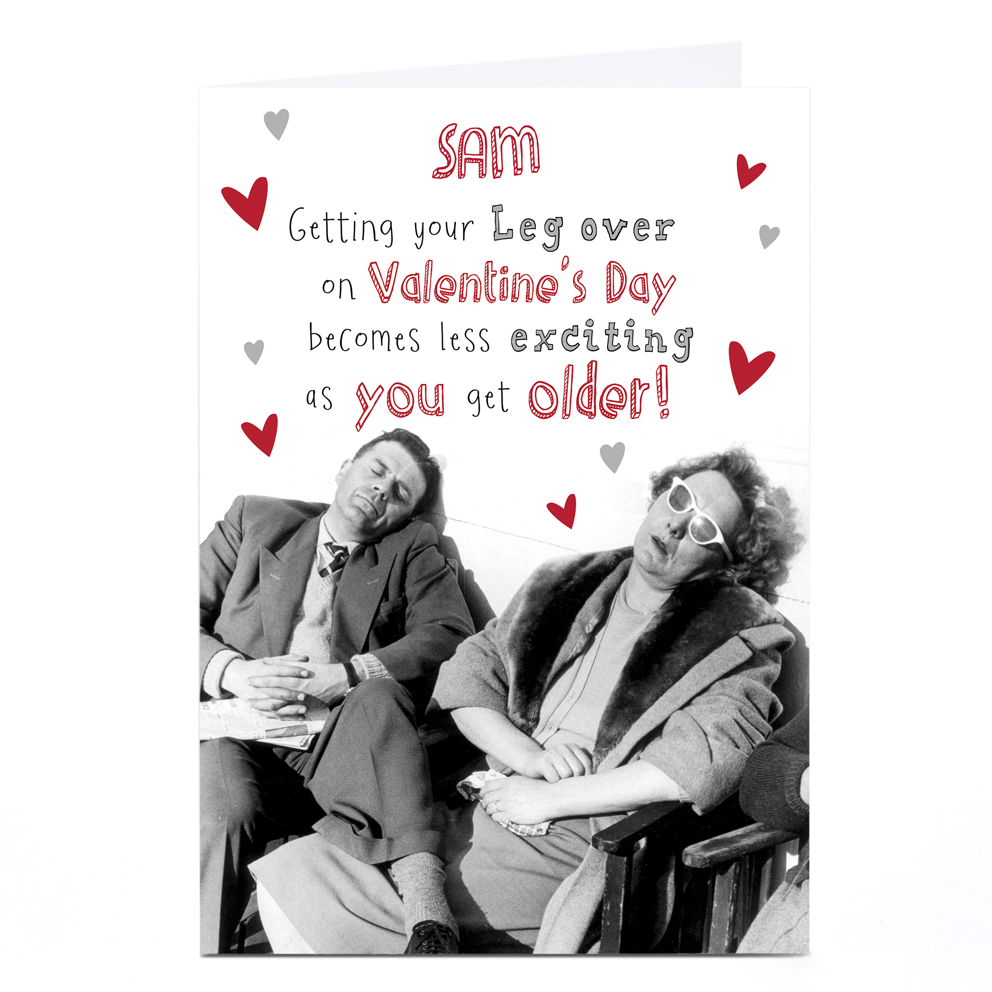 Personalised Valentine's Card - Getting Your Leg Over