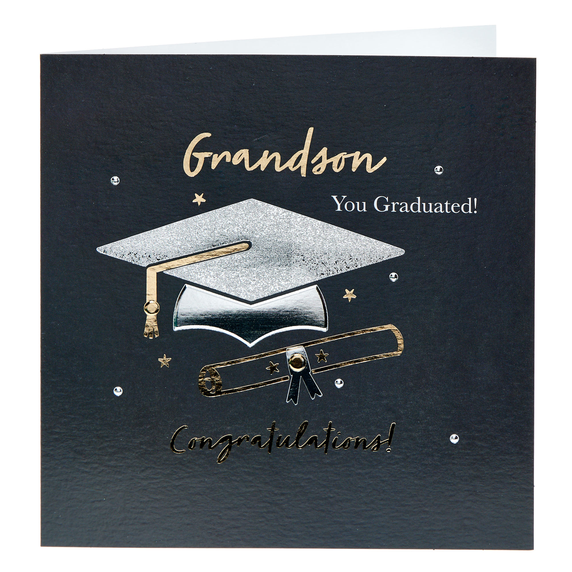 Grandson Mortarboard Graduation Card