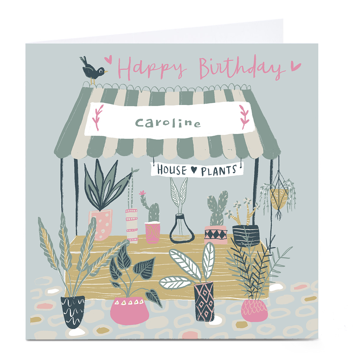Personalised Emma Valenghi Birthday Card - House Plants