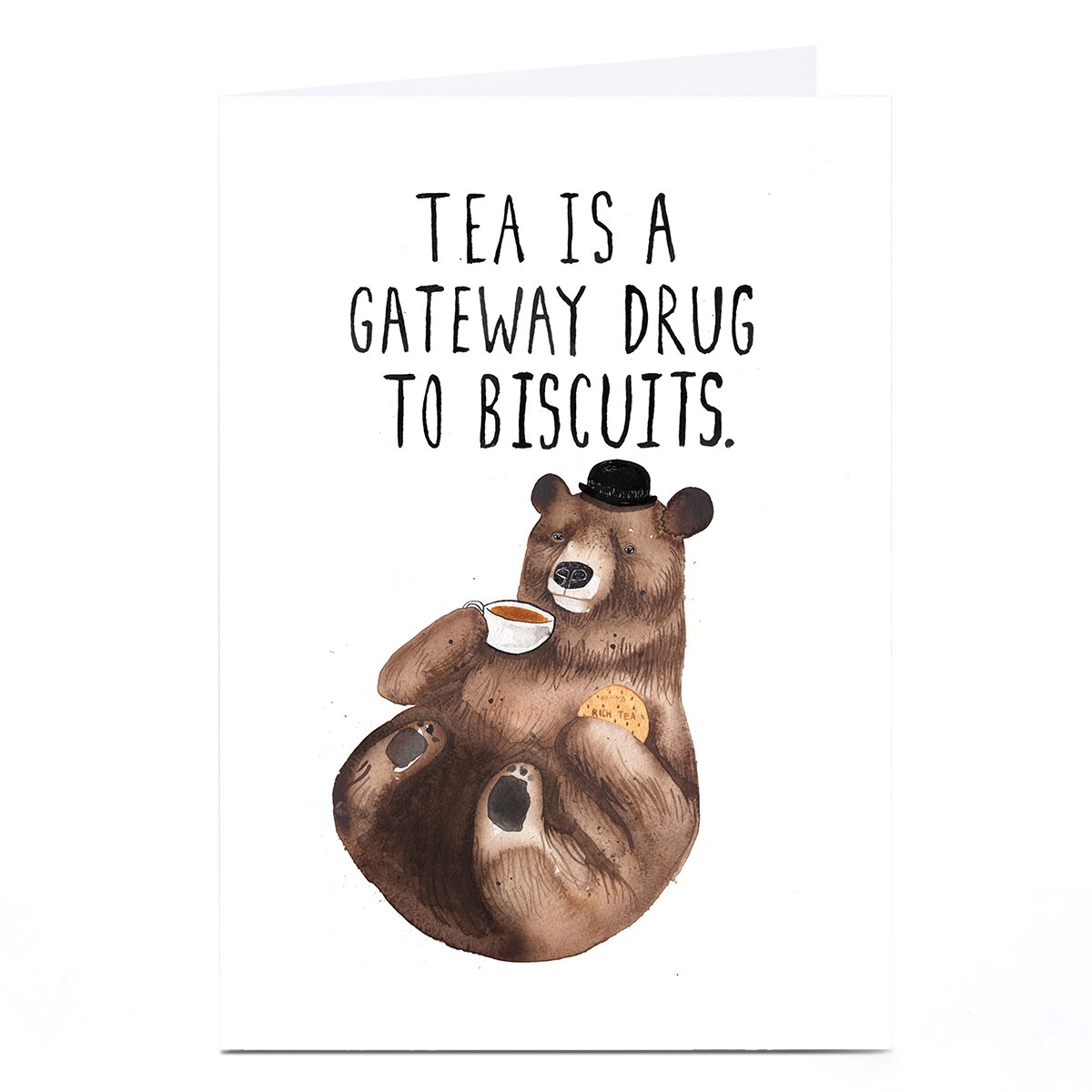 Personalised Jolly Awesome Card - Tea Is A Gateway Drug