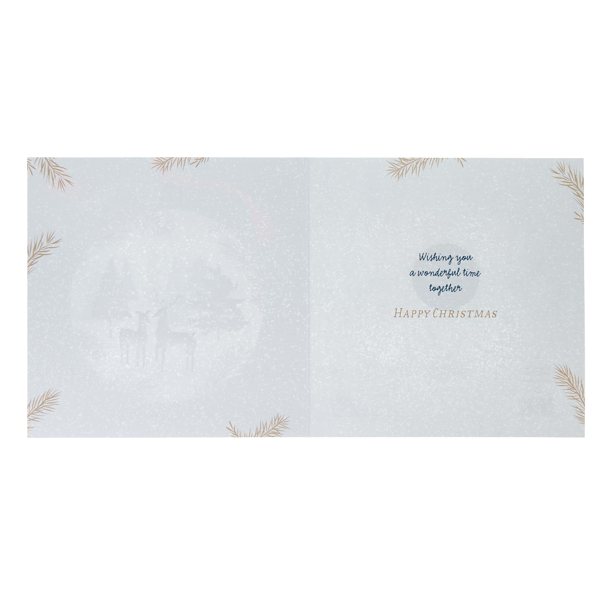 Son & Girlfriend Bauble Christmas Card