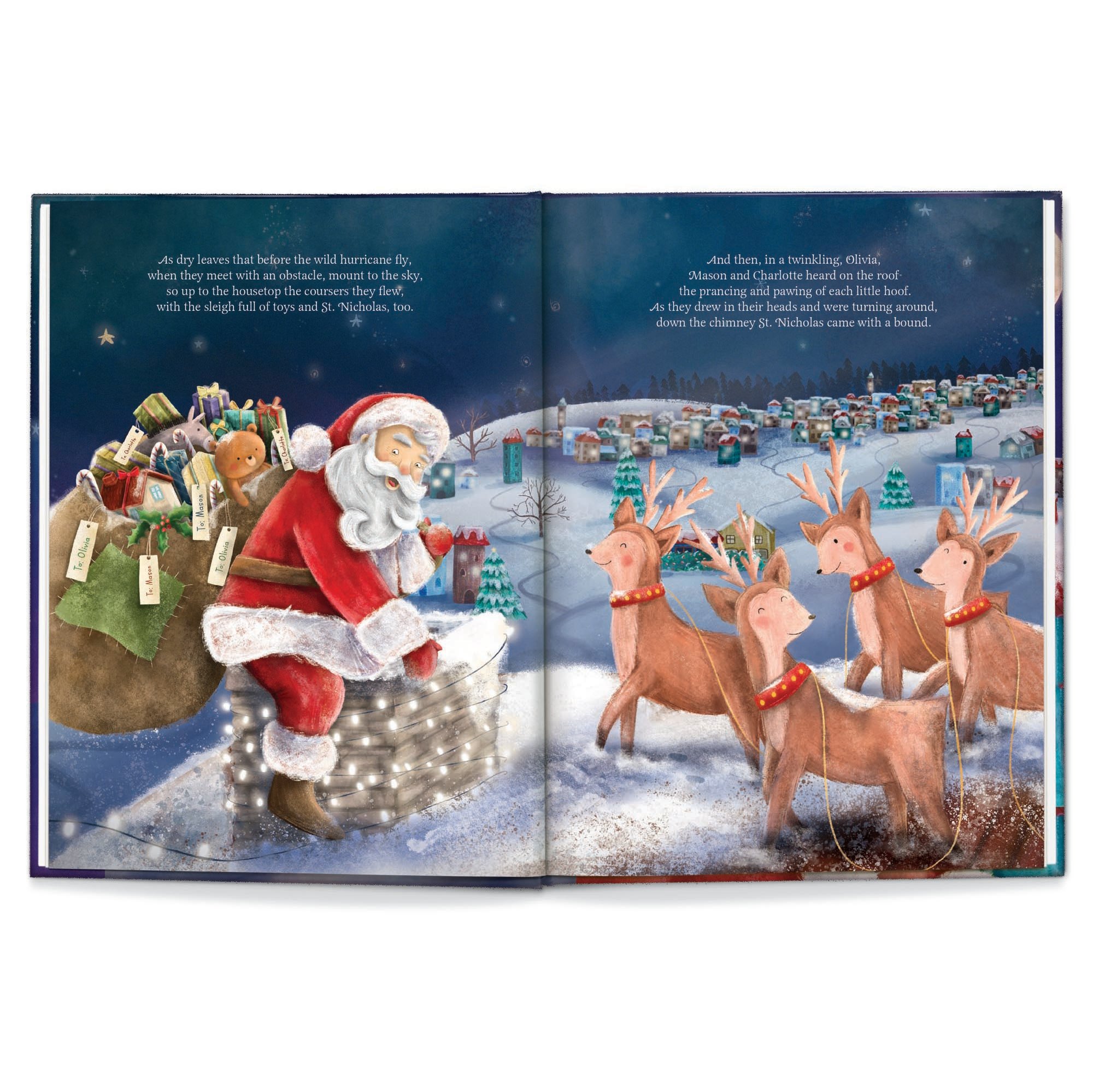 Our Family’s Night Before Christmas Hardcover Personalised Book