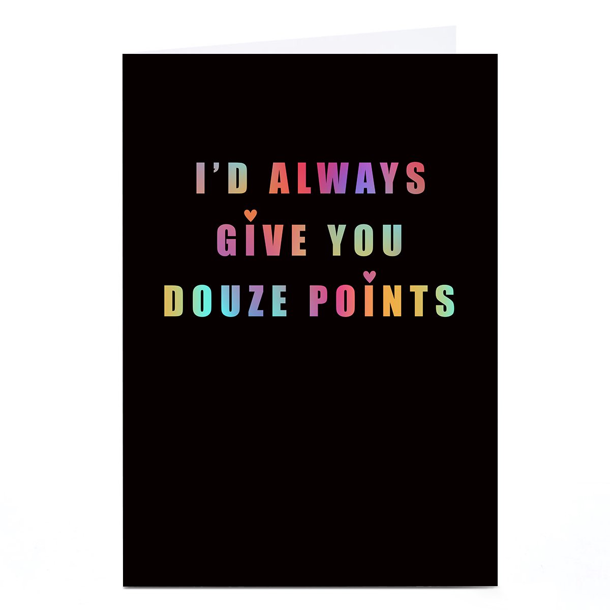Personalised Anniversary Card - I'd Always Give You Douze Points