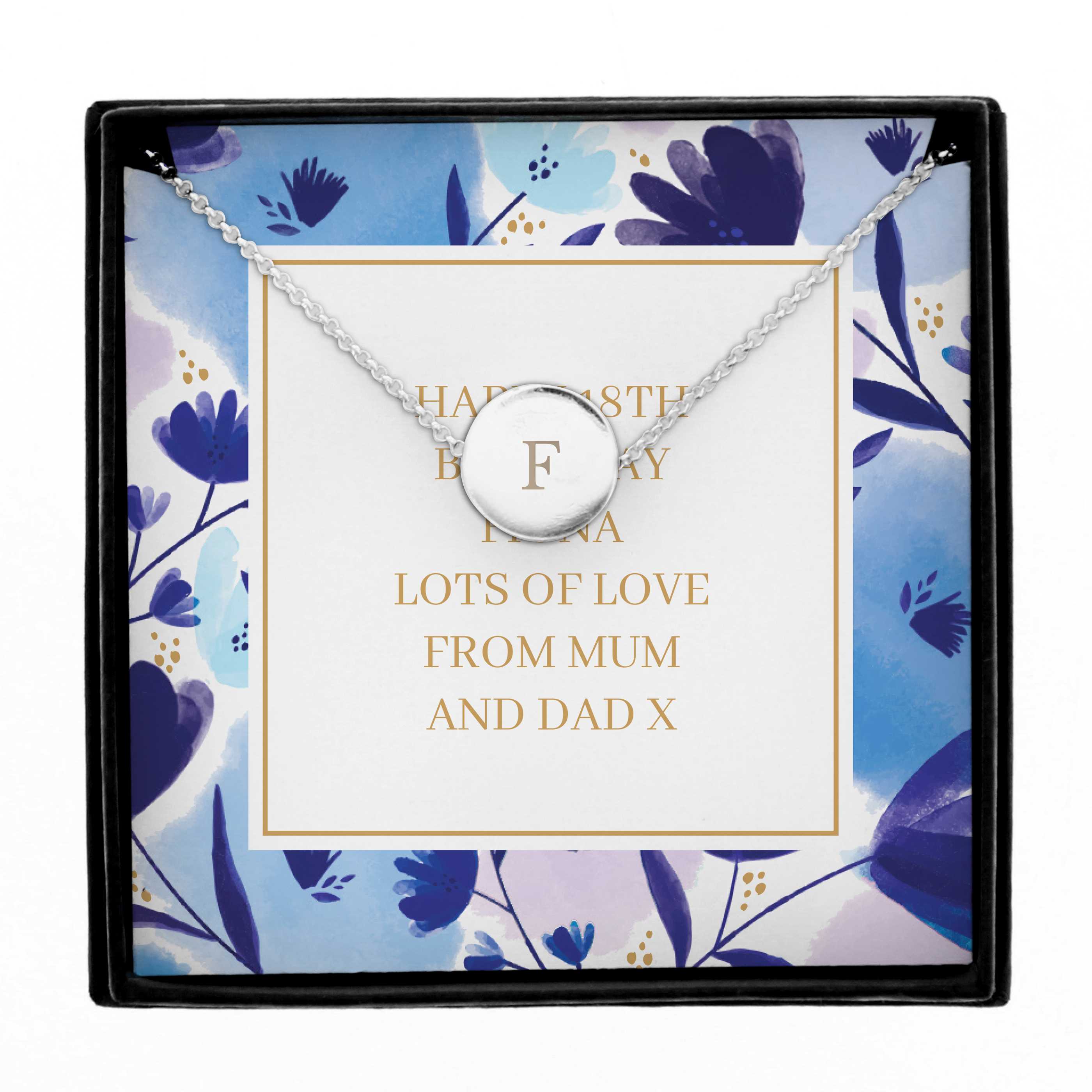 Personalised Initial Necklace in a Presentation Box