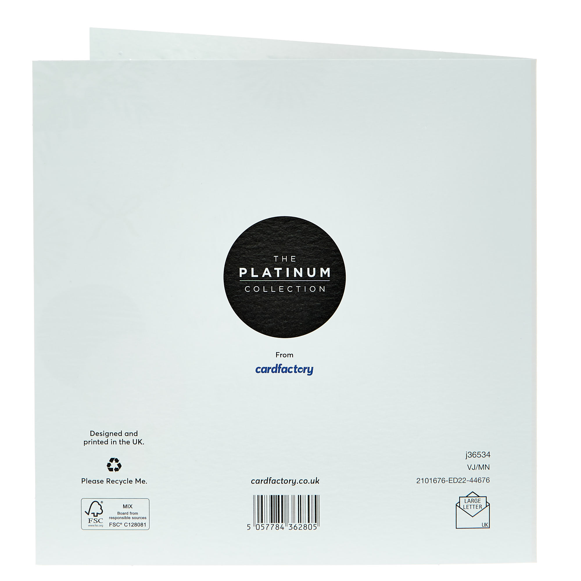 Platinum Birthday Card - Celebrating A Friend