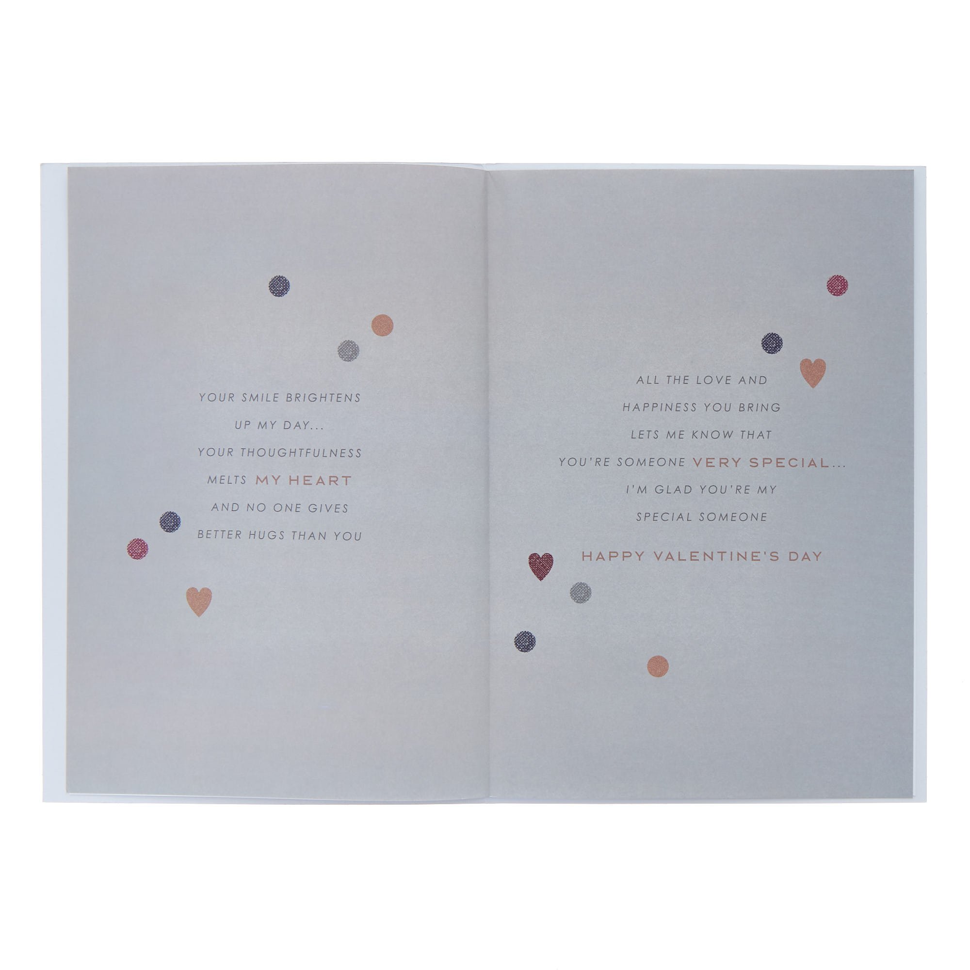 Boyfriend Black & Bronze Hearts Valentine's Day Card