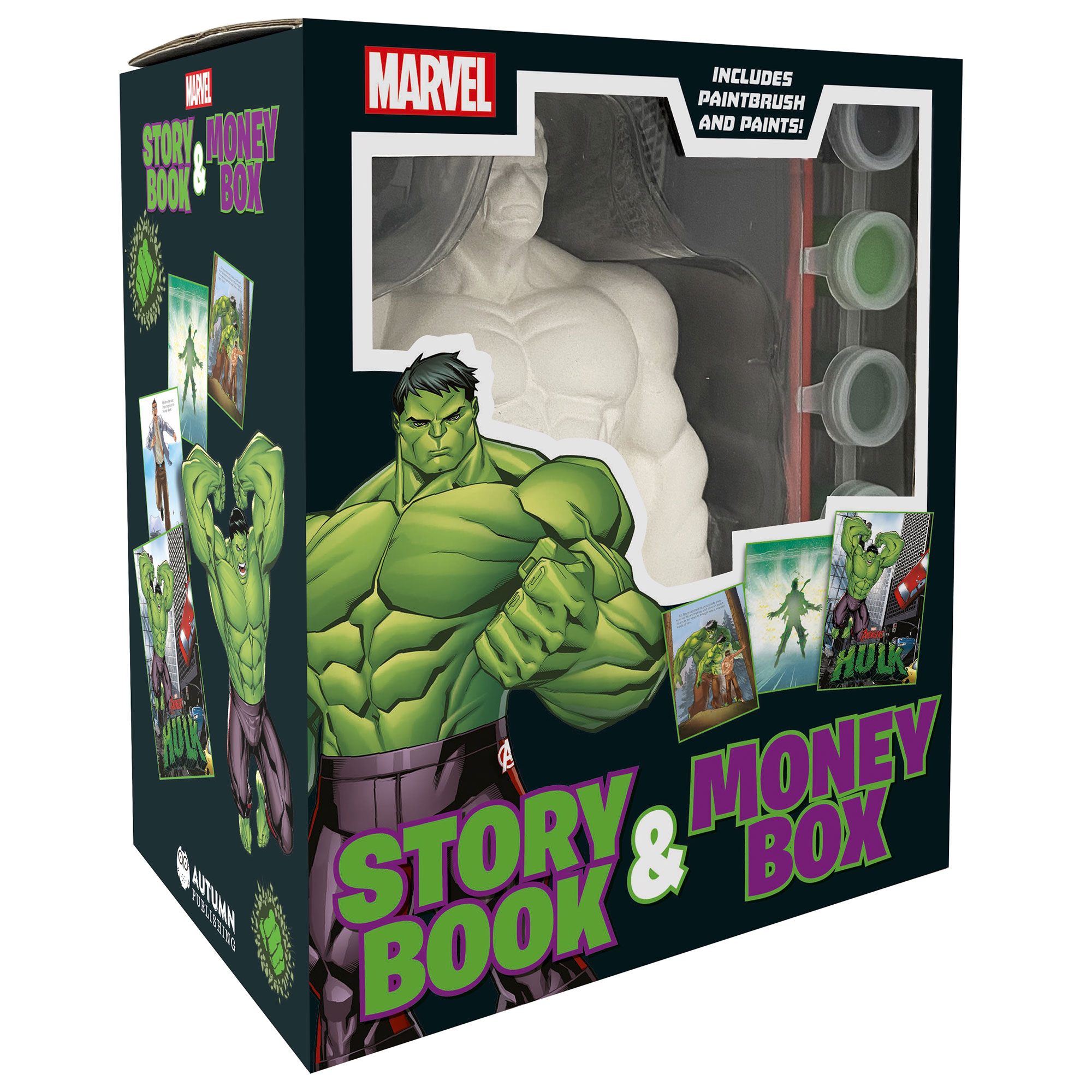 Marvel Hulk Story Book & Money Box