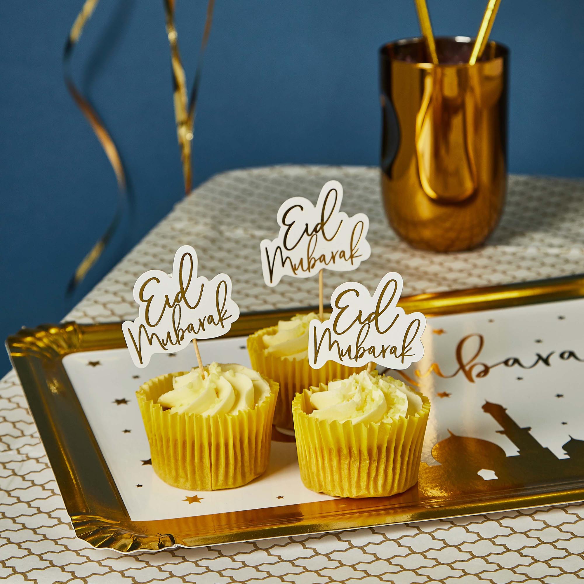 Eid Mubarak Food Picks - Pack of 12
