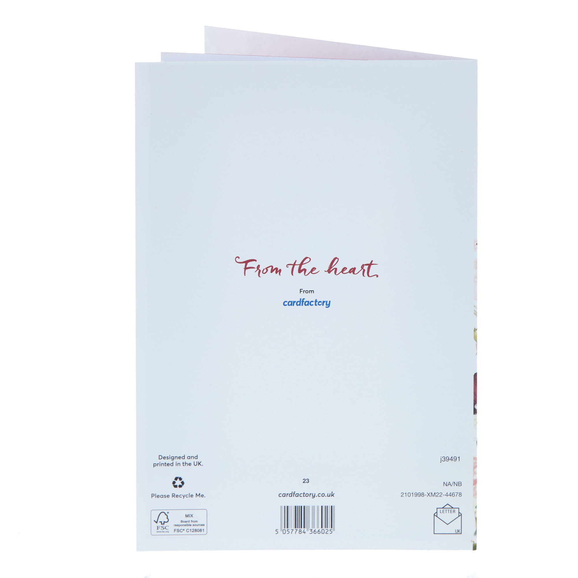 Mum From Daughter Floral Verse Christmas Card