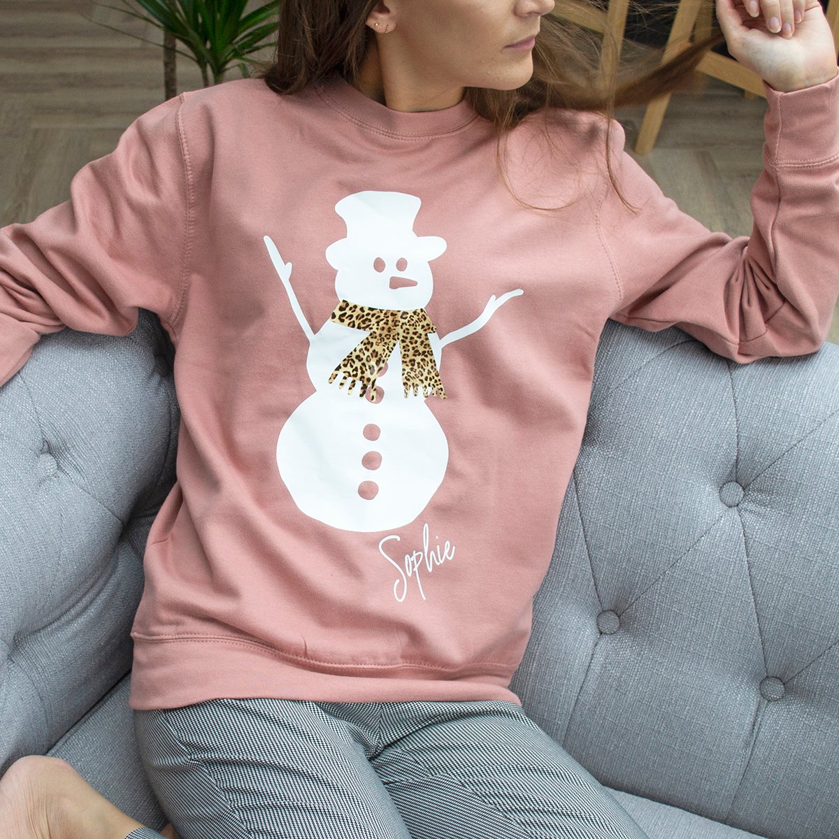 Personalised Sassy Snowman Jumper