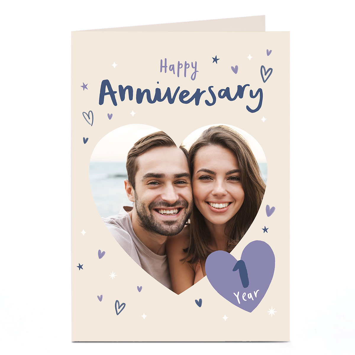 Personalised Anniversary Photo Card - 1 Year
