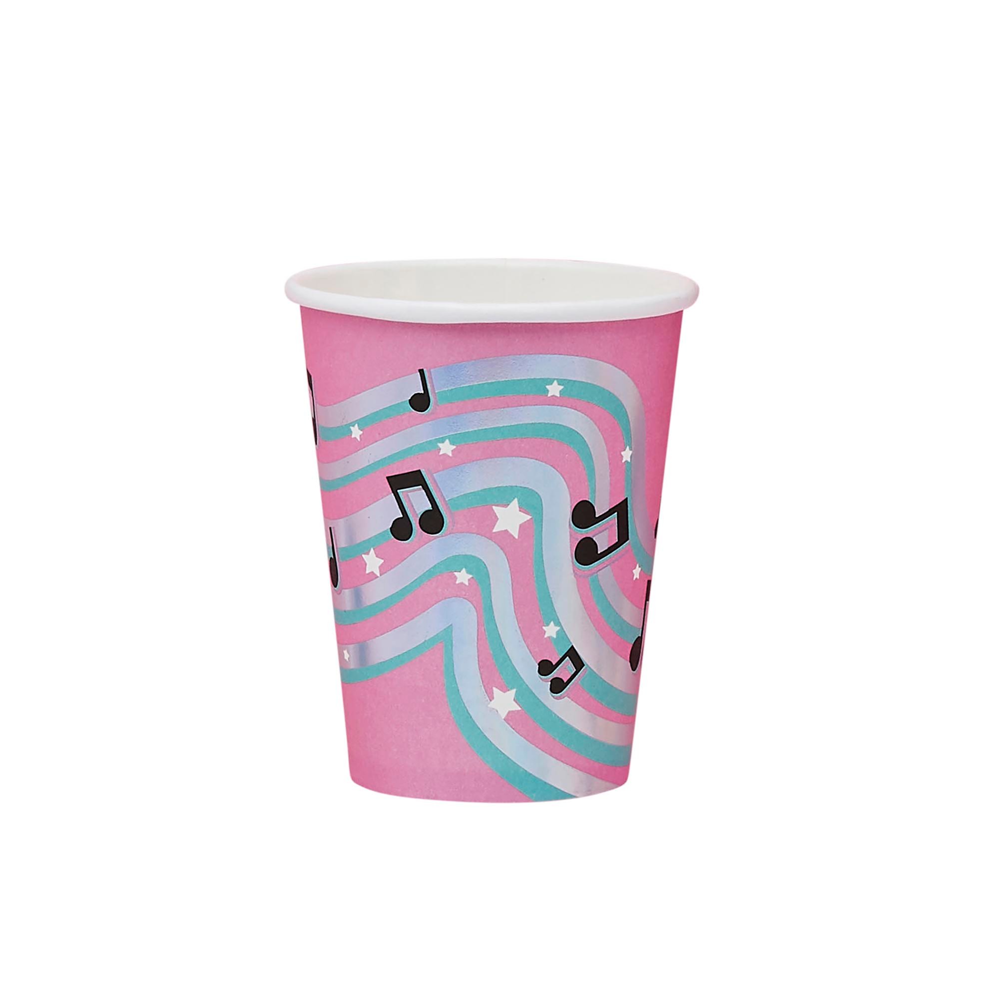 Musical Note Paper Cups - Pack of 8