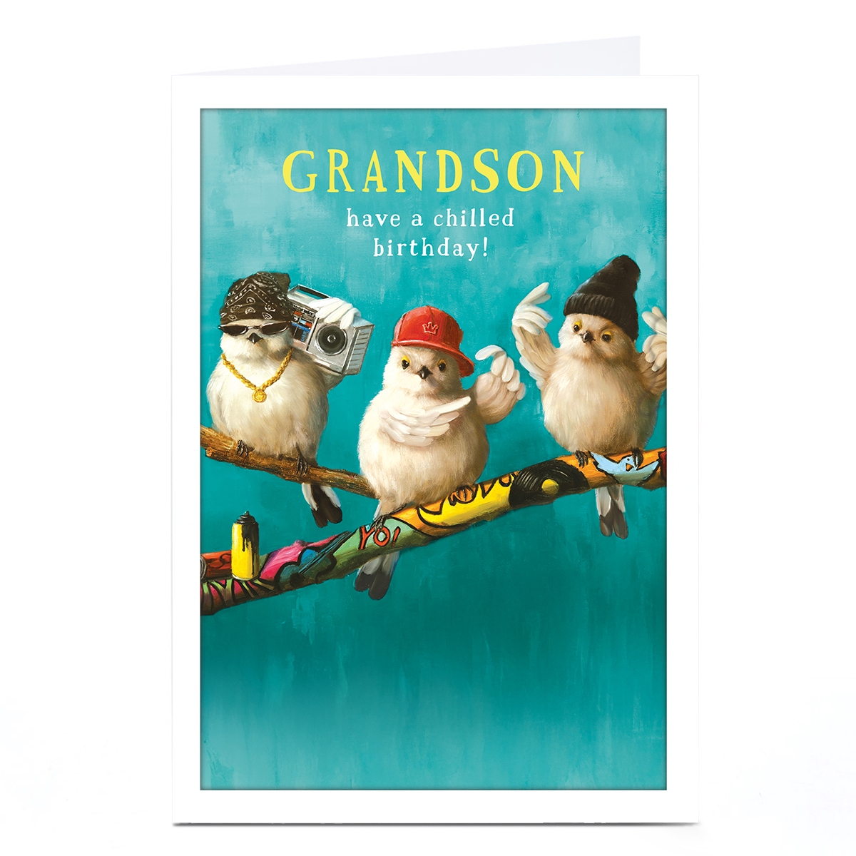 Personalised Birthday Card - Grandson Have A Chilled Birthday!