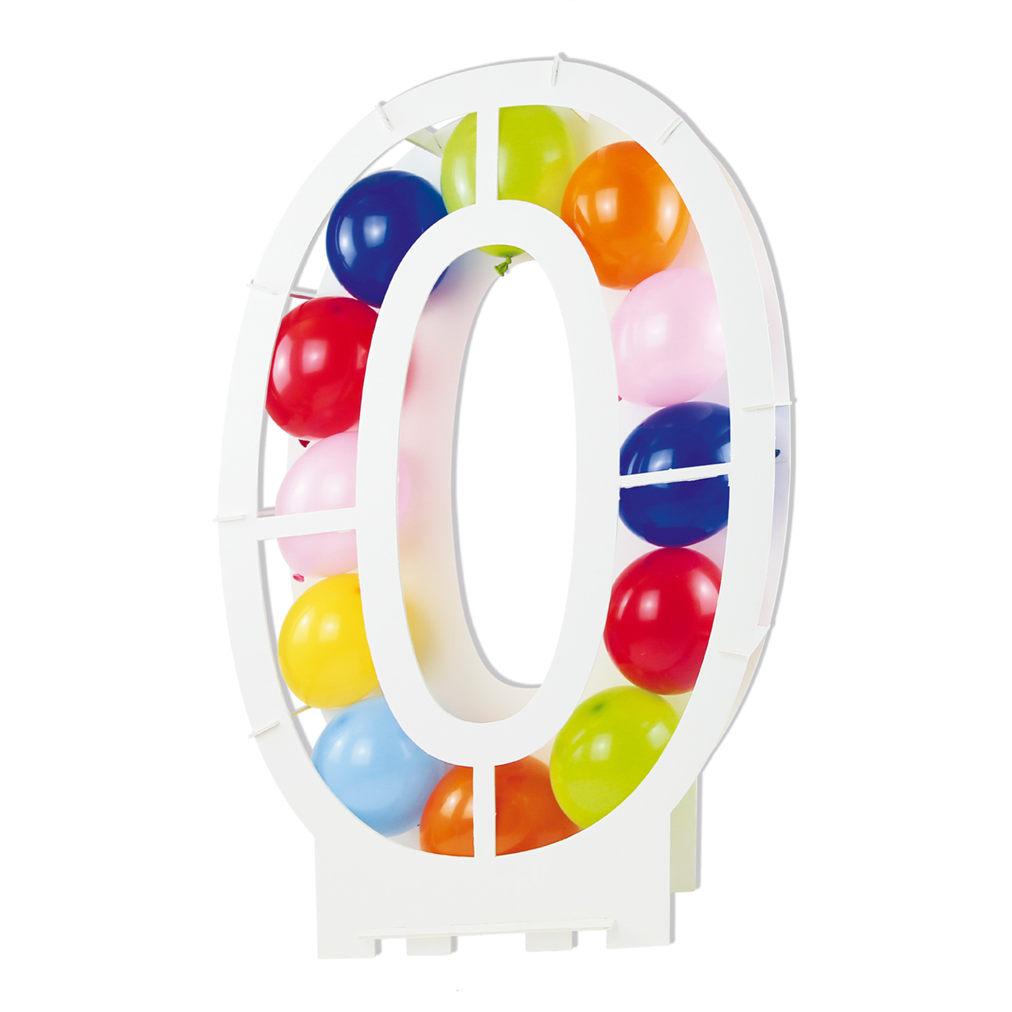 Large Number 0 Balloon Stand