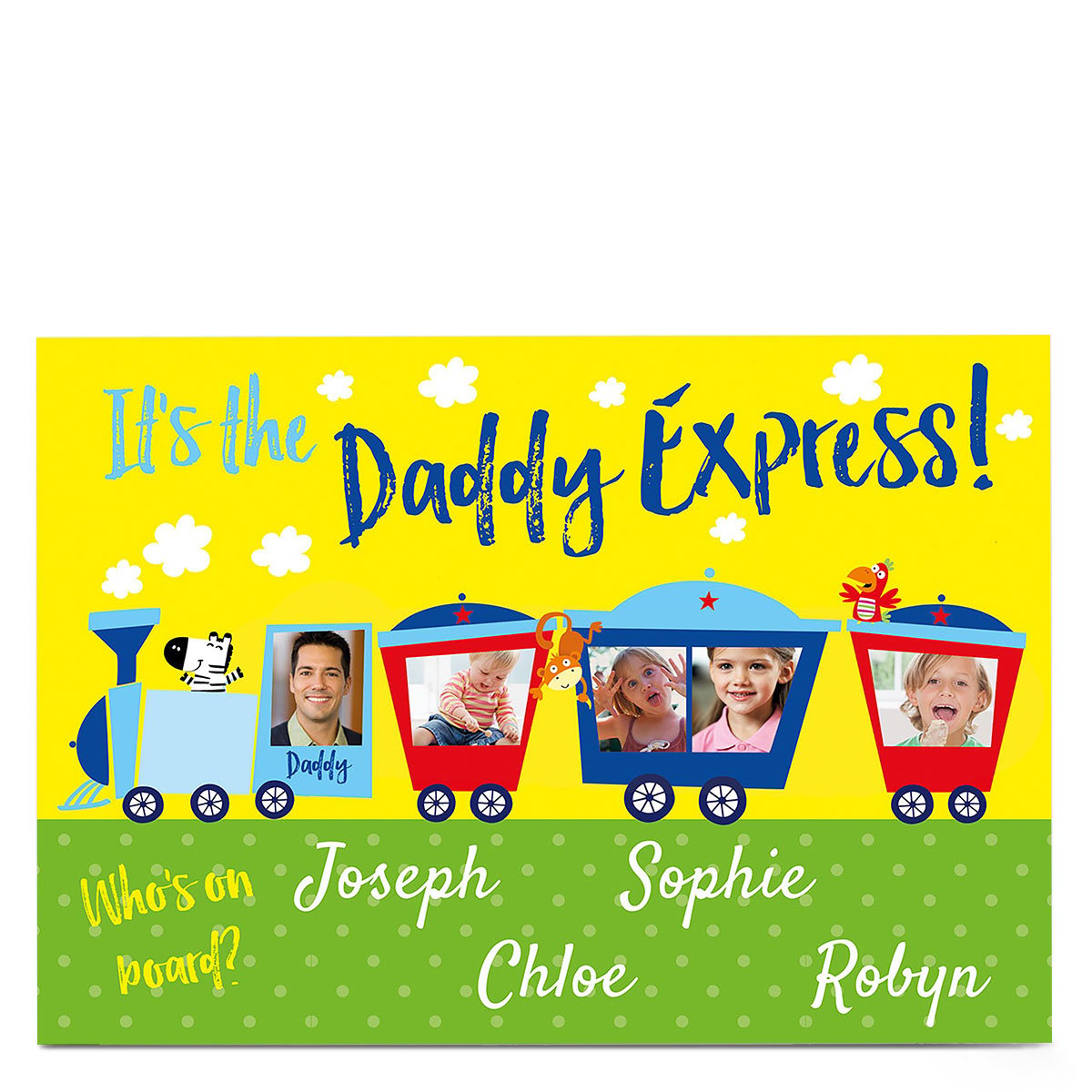 Photo Card - The Daddy Express - Four Names