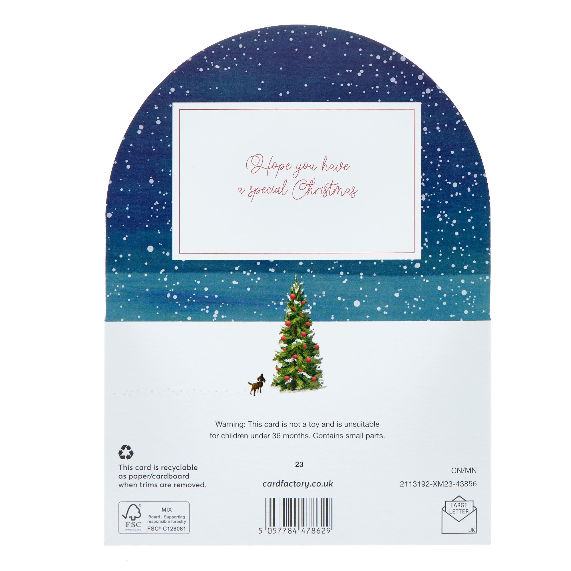 Mum & Dad House & Tree 3D Pop-Up Christmas Card
