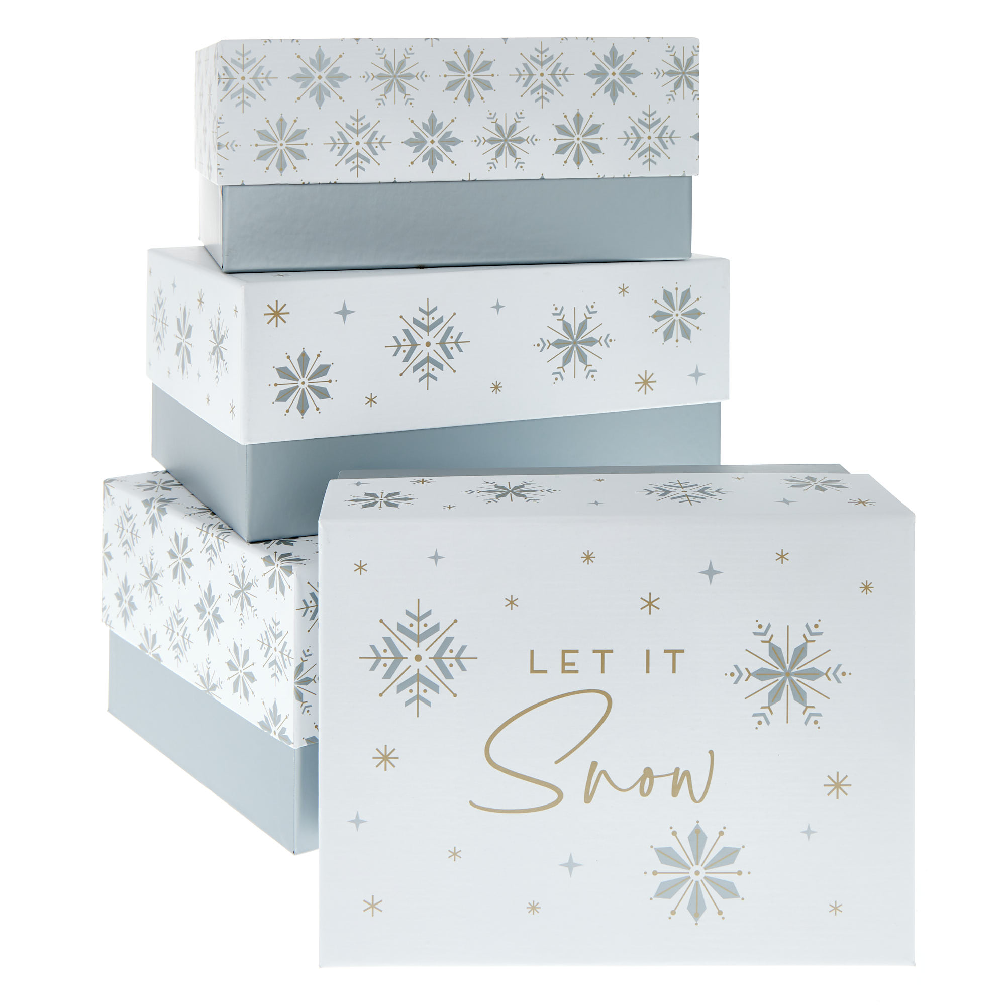 Let It Snow Gift Boxes - Set of 3