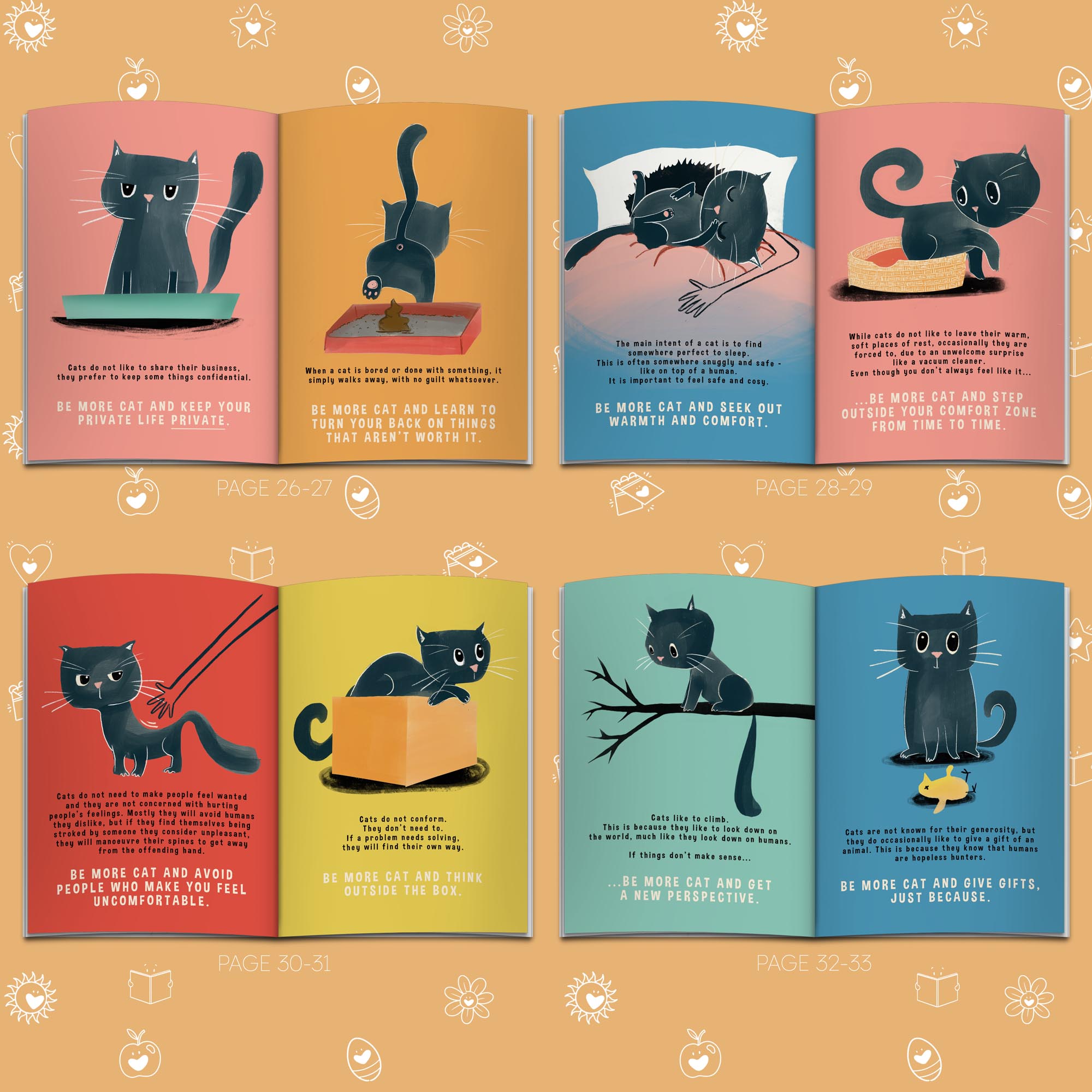 Personalised Be More Cat Funny Book