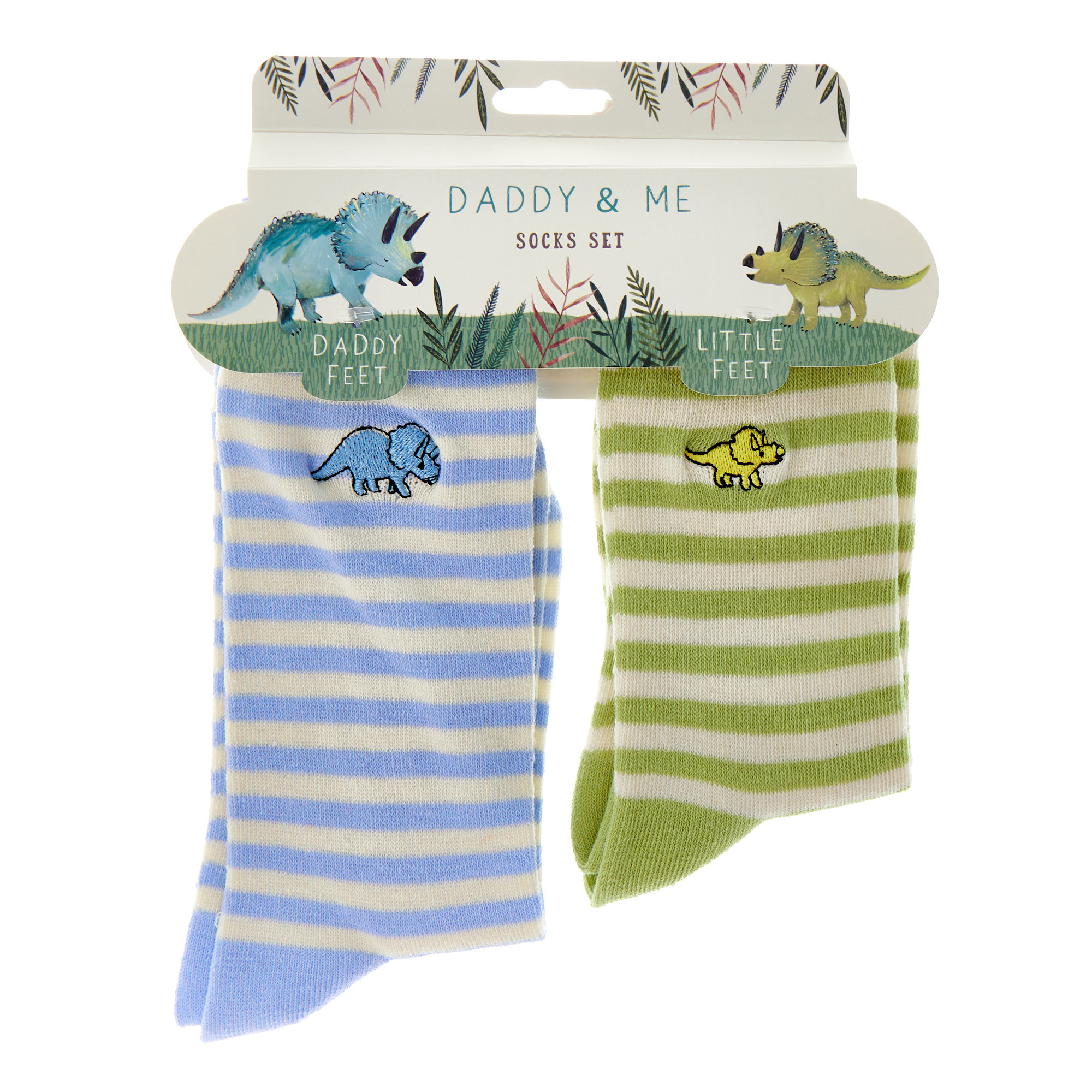 Daddy & Me Dinosaur Socks - 2 Pairs