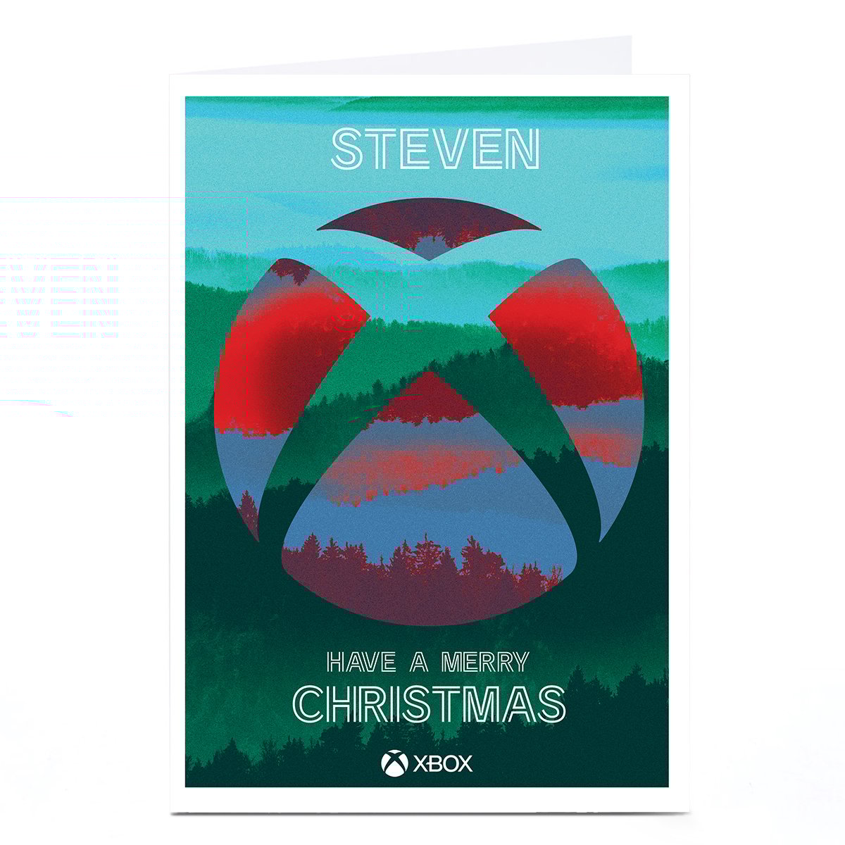 Personalised XBox Christmas Card - Logo Landscape