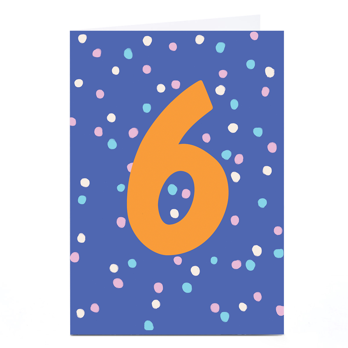 6th Birthday Card - Colourful Dots