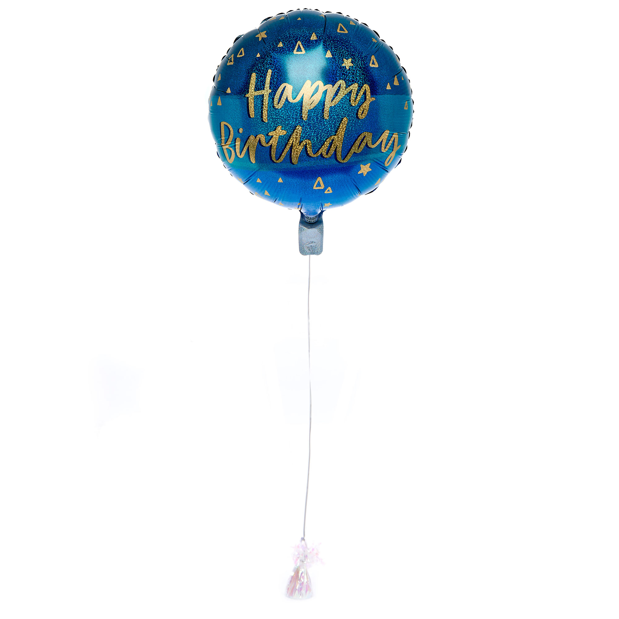 Blue & Gold Happy Birthday Balloon & Lindt Chocolate Box