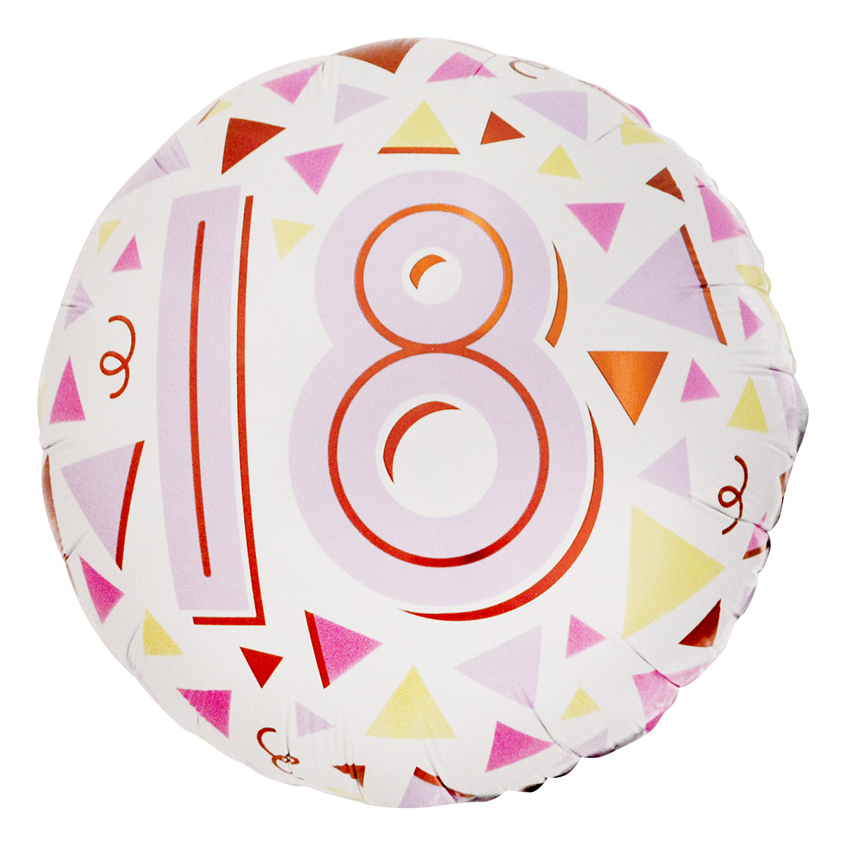 Pastel Triangles 18th Birthday 18-Inch Foil Helium Balloon