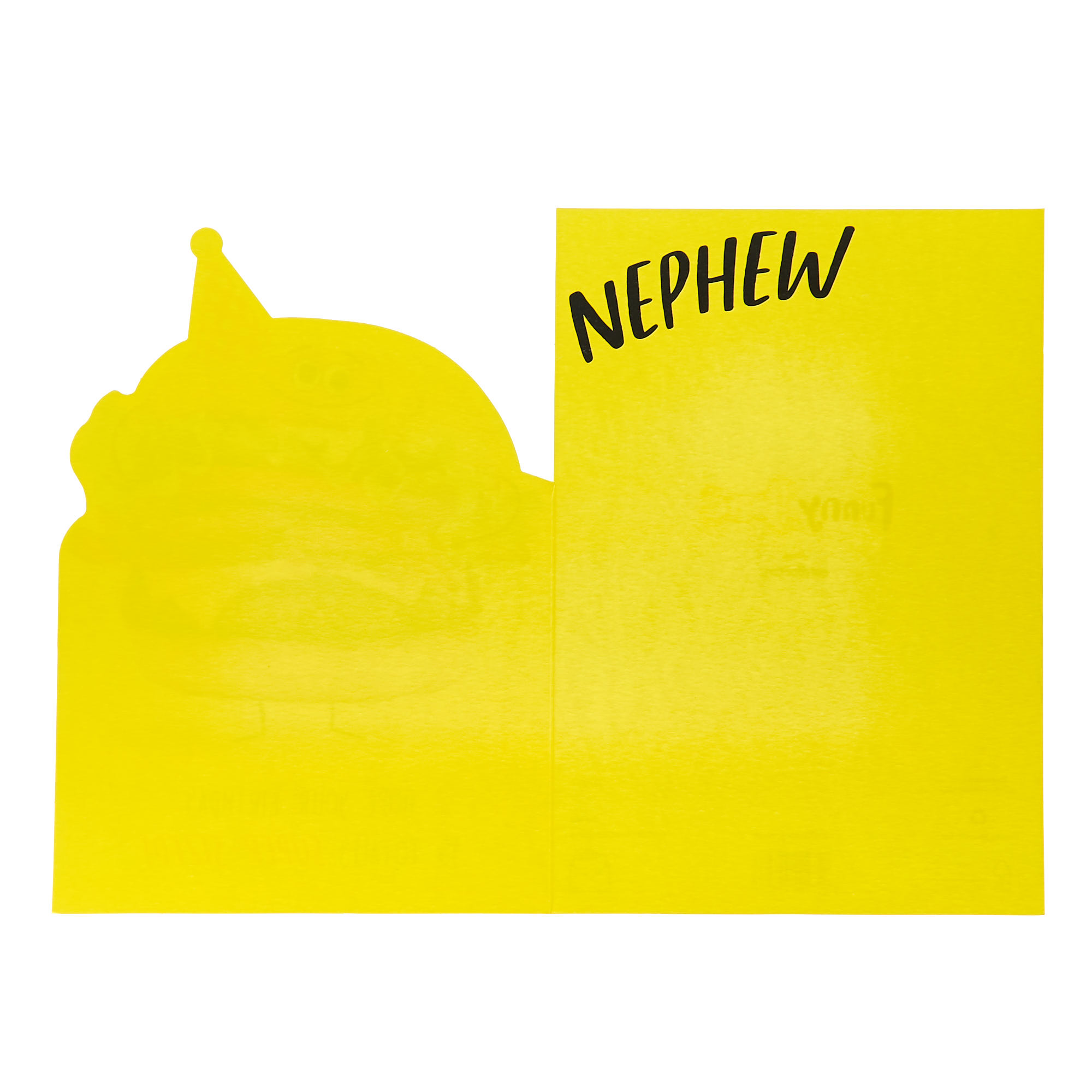 Nephew Totally Super-Sized Burger Birthday Card