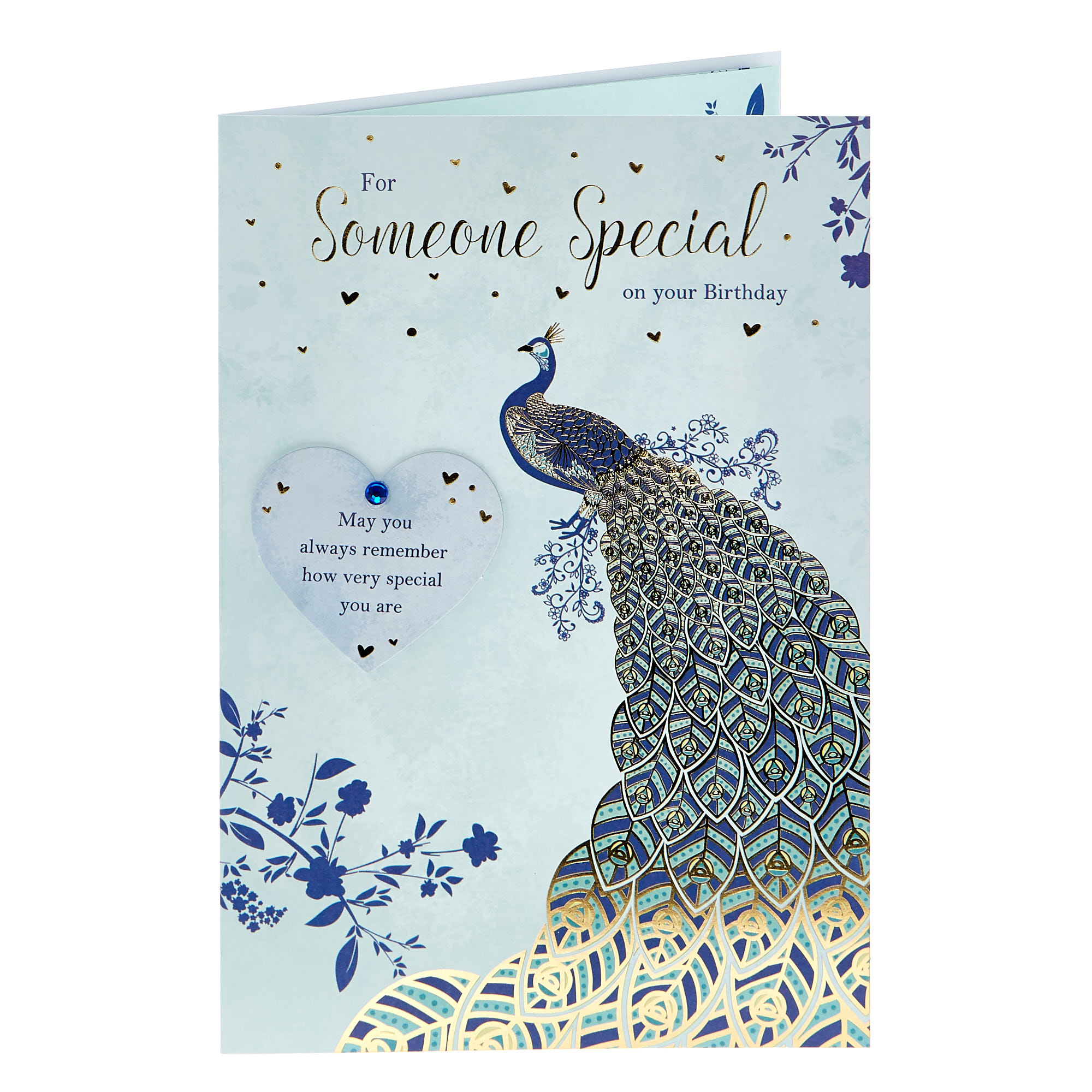 Birthday Card - Someone Special Peacock