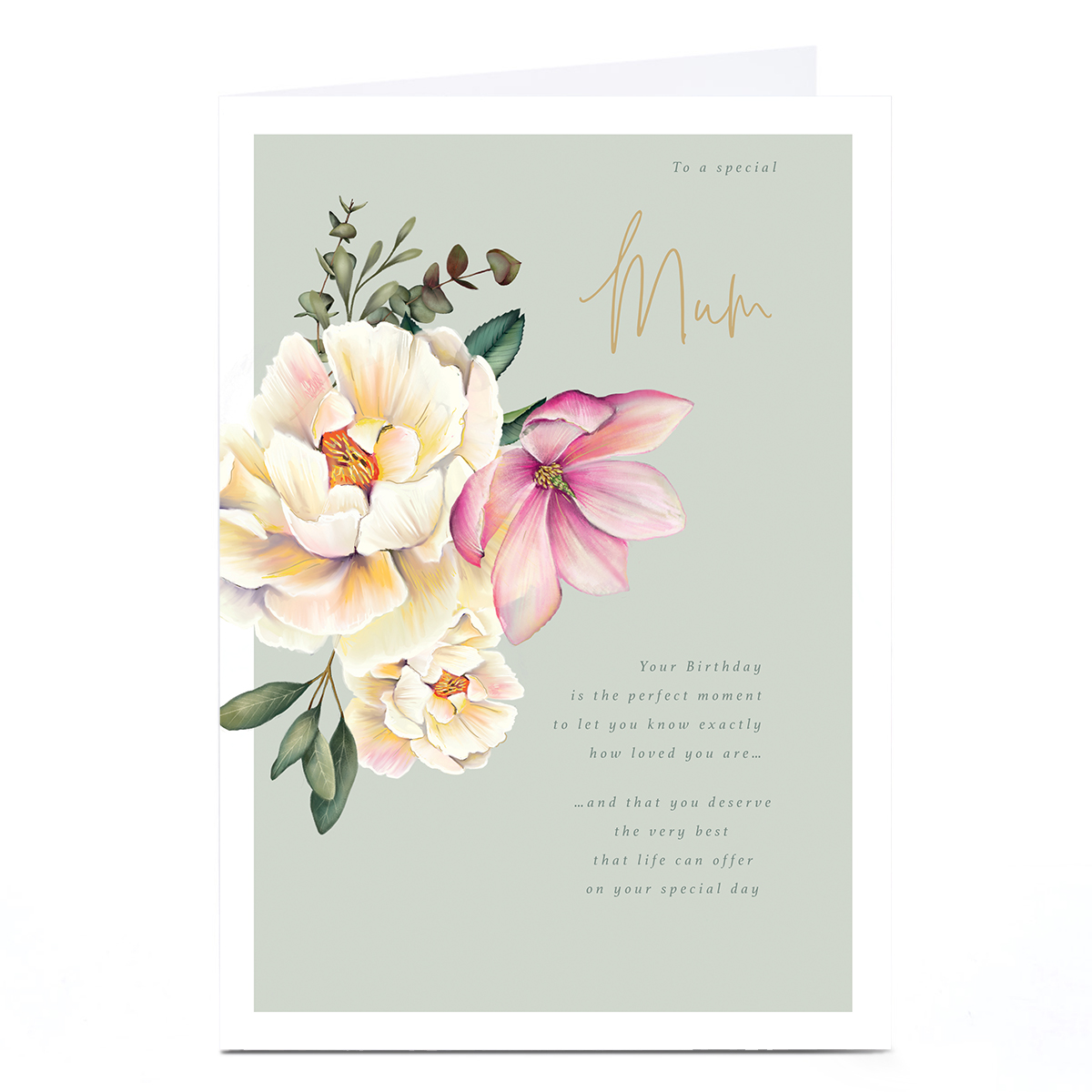 Personalised Birthday Card - Deserve the Very Best, Mum