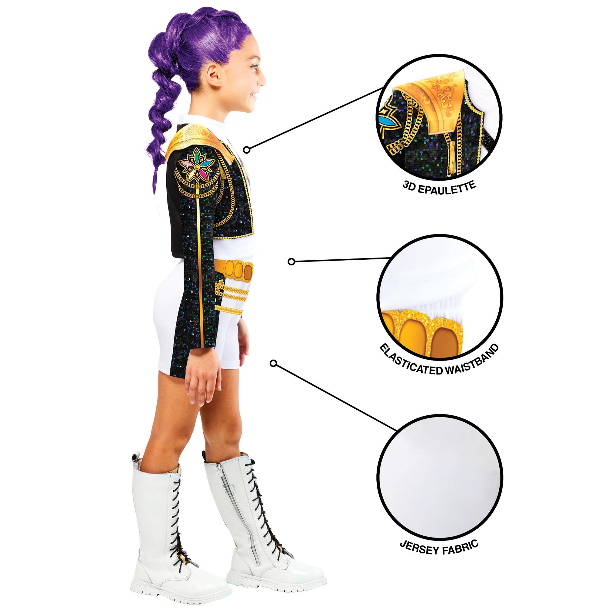 KPop Demon Hunters Rumi Golden Classic Children's Fancy Dress Costume 