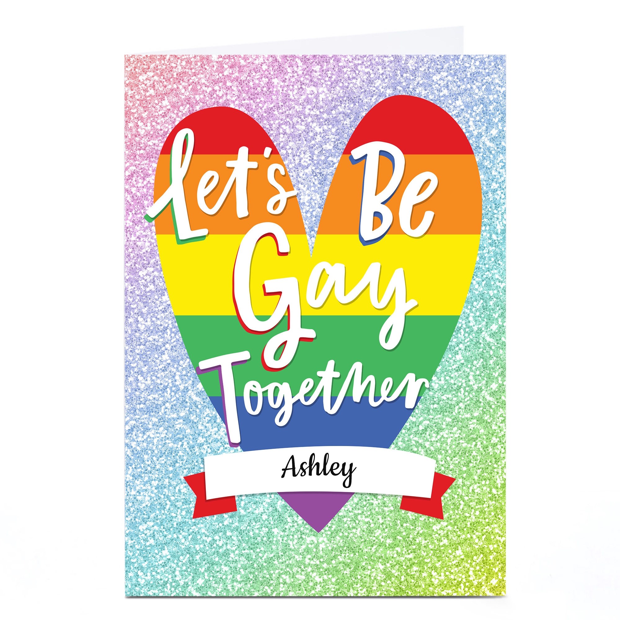 Personalised Card - Let's Be Gay Together