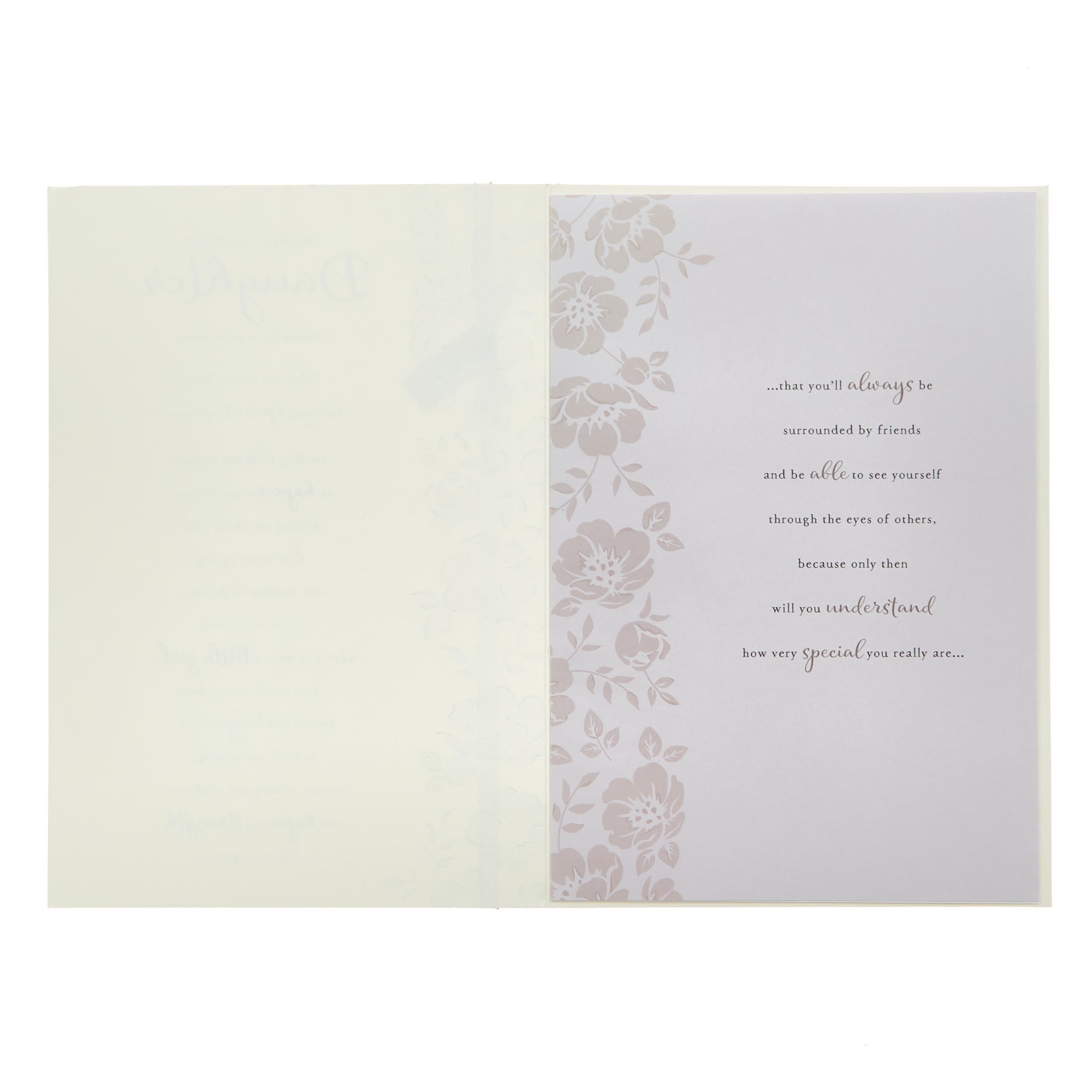 Birthday Card - Daughter Wishes For A Perfect Day