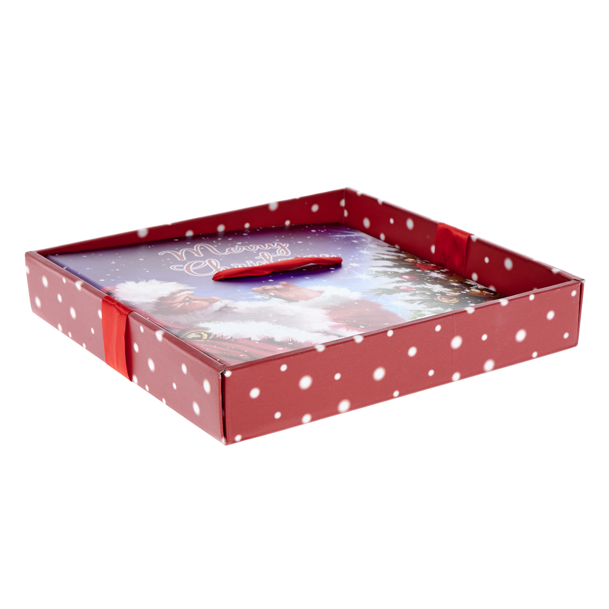 Square Flat Pack Traditional Santa Gift Box