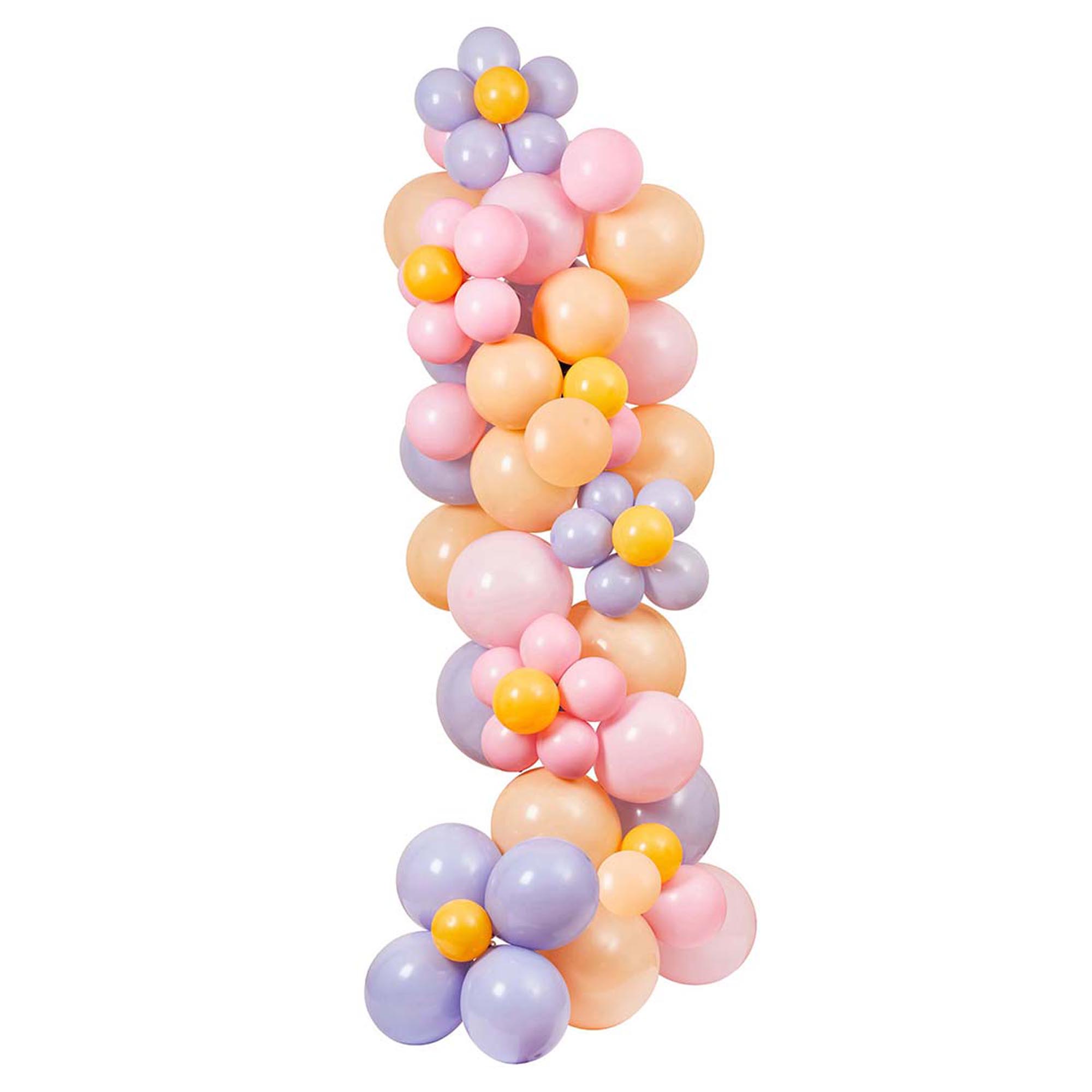 Flower Power Balloon Arch Kit - 60 Balloons