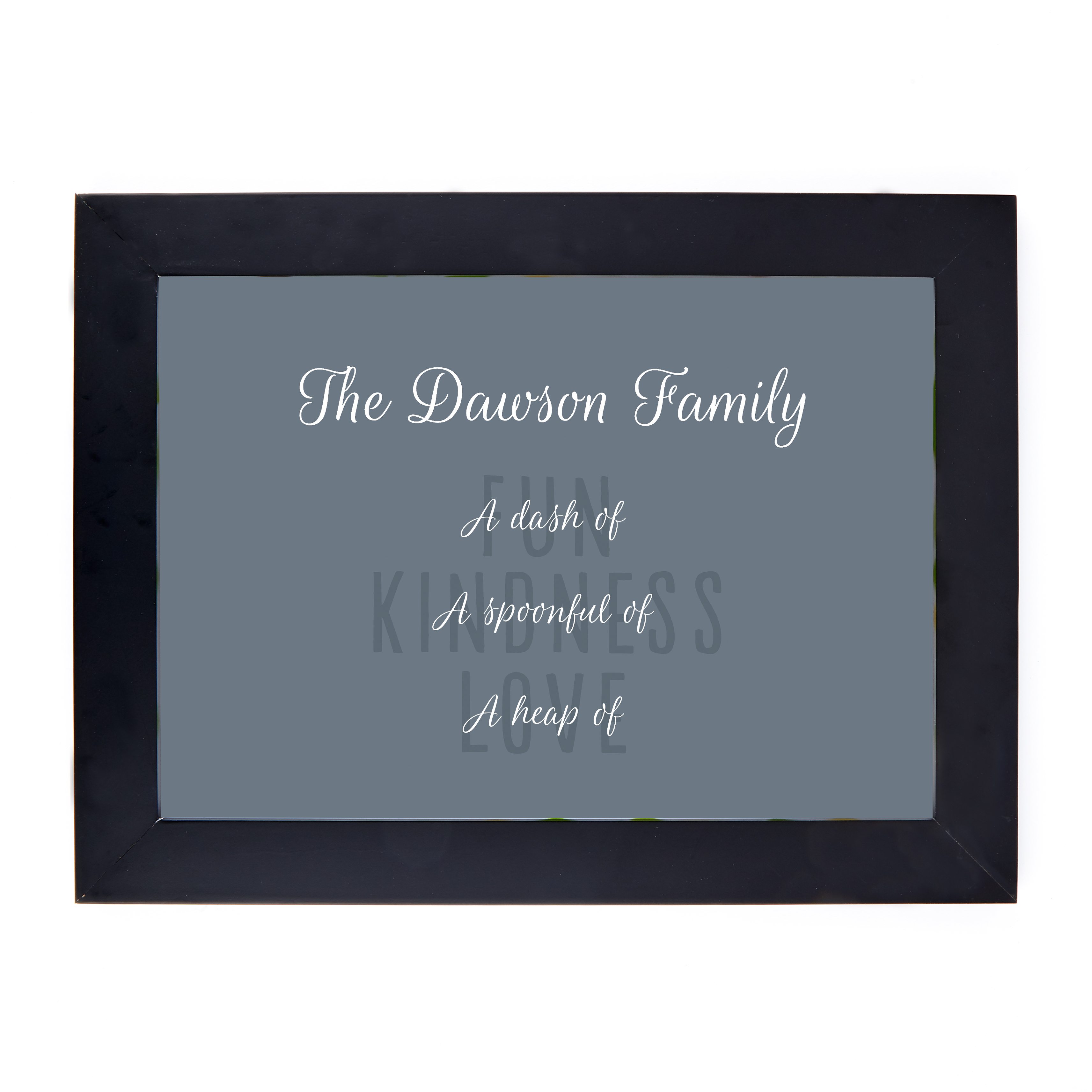 Personalised Family Print - Fun, Kindness & Love