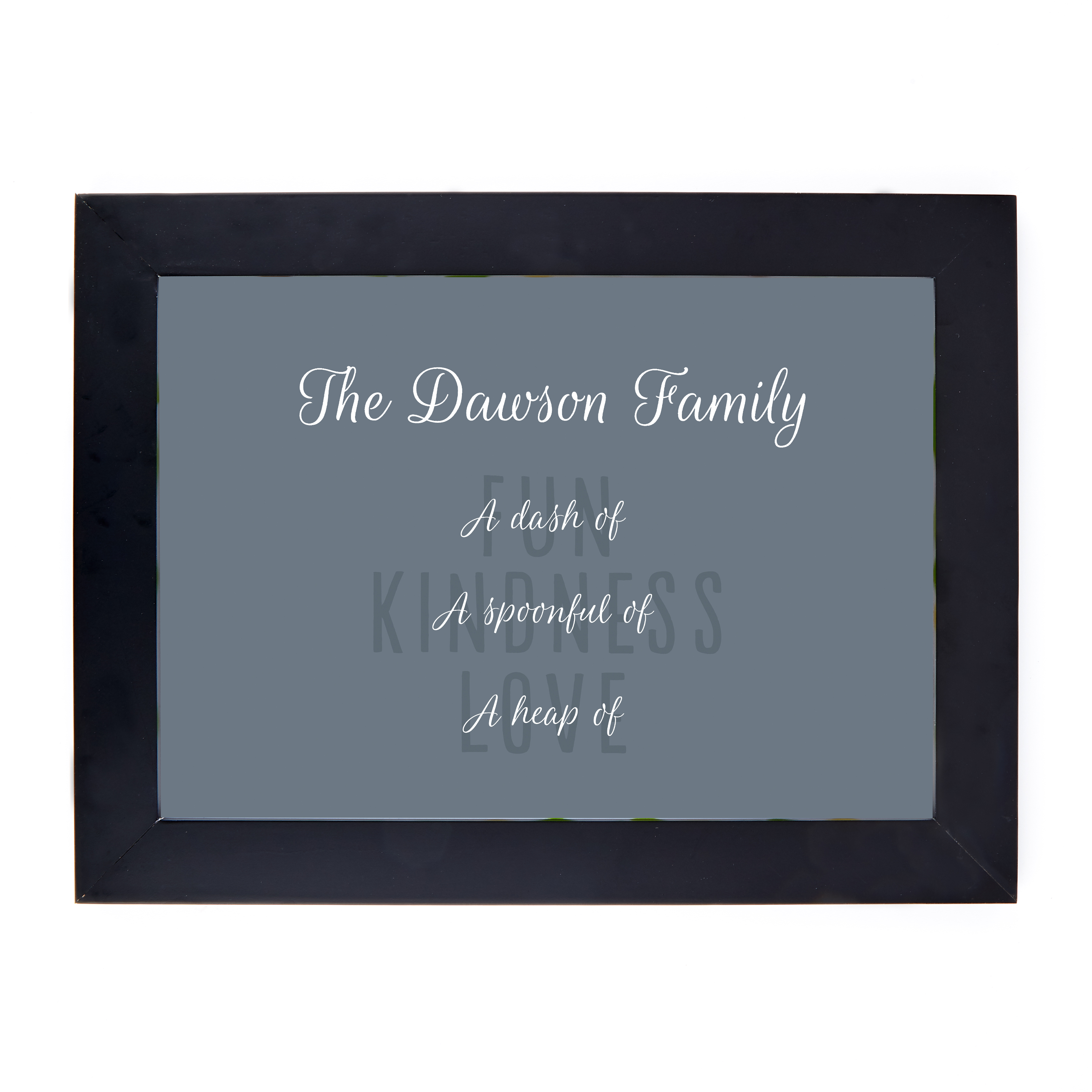Personalised Family Print - Fun, Kindness & Love