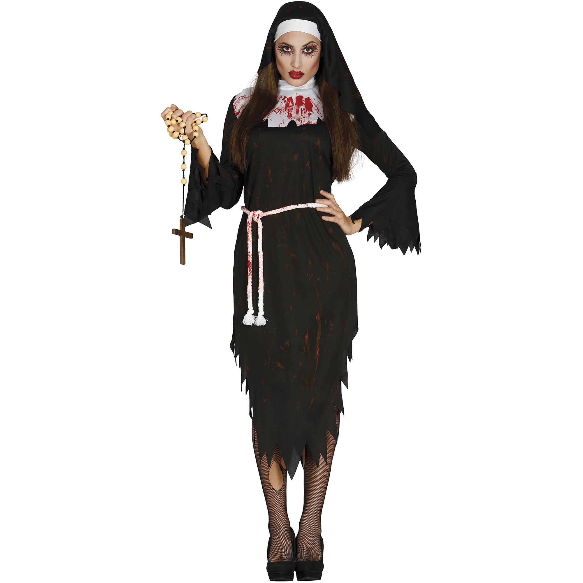 Zombie Nun Adult Fancy Dress Costume 