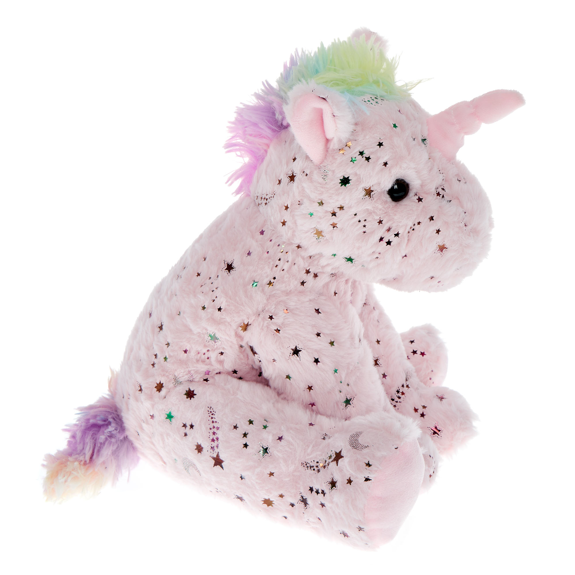 Large Pink Sparkle Unicorn Soft Toy